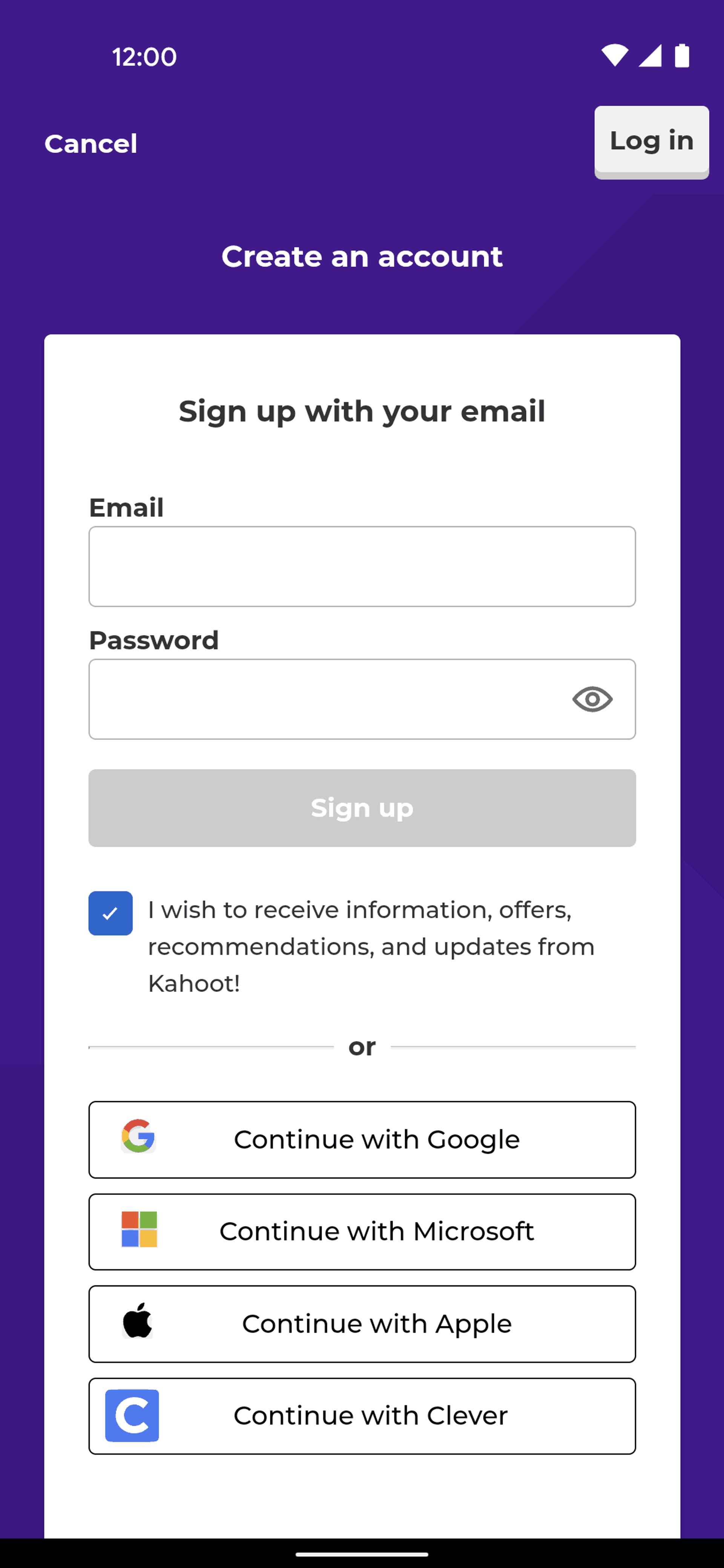 Kahoot! Android Education interface screenshot 10