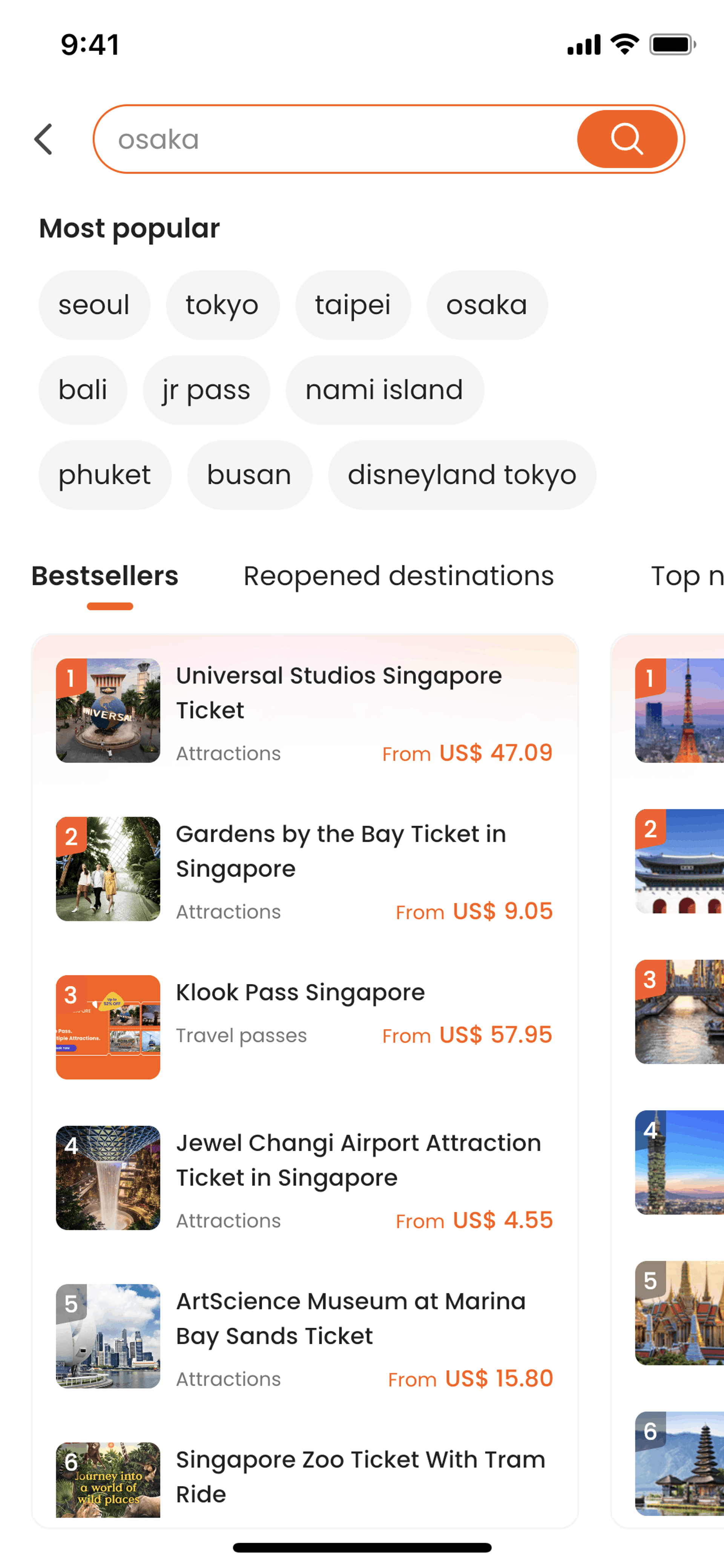 Klook iOS Travel & Transportation interface screenshot 23