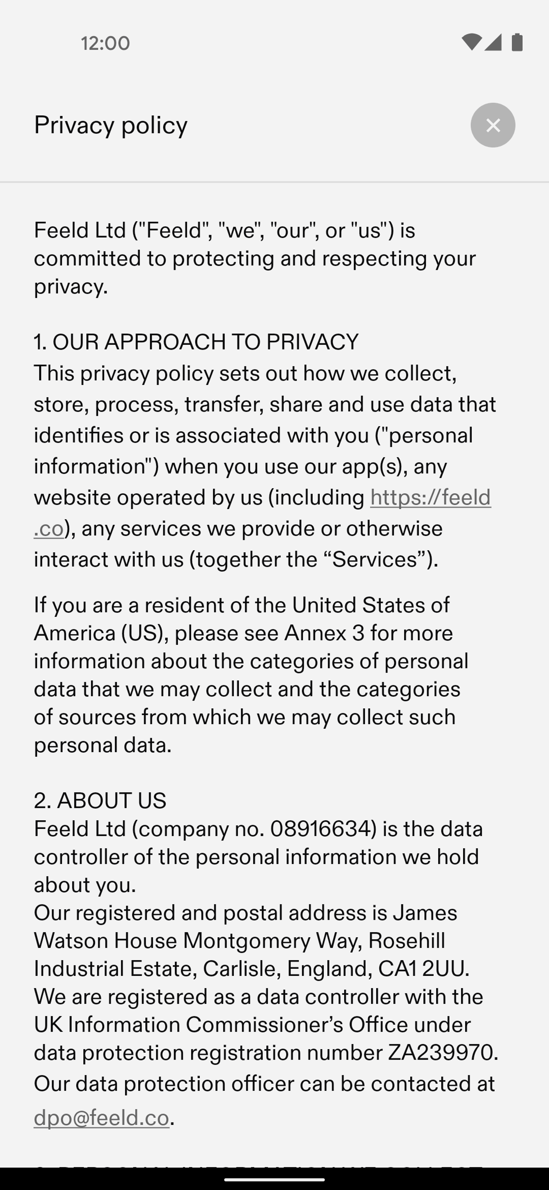 Feeld Android Communication interface screenshot 22