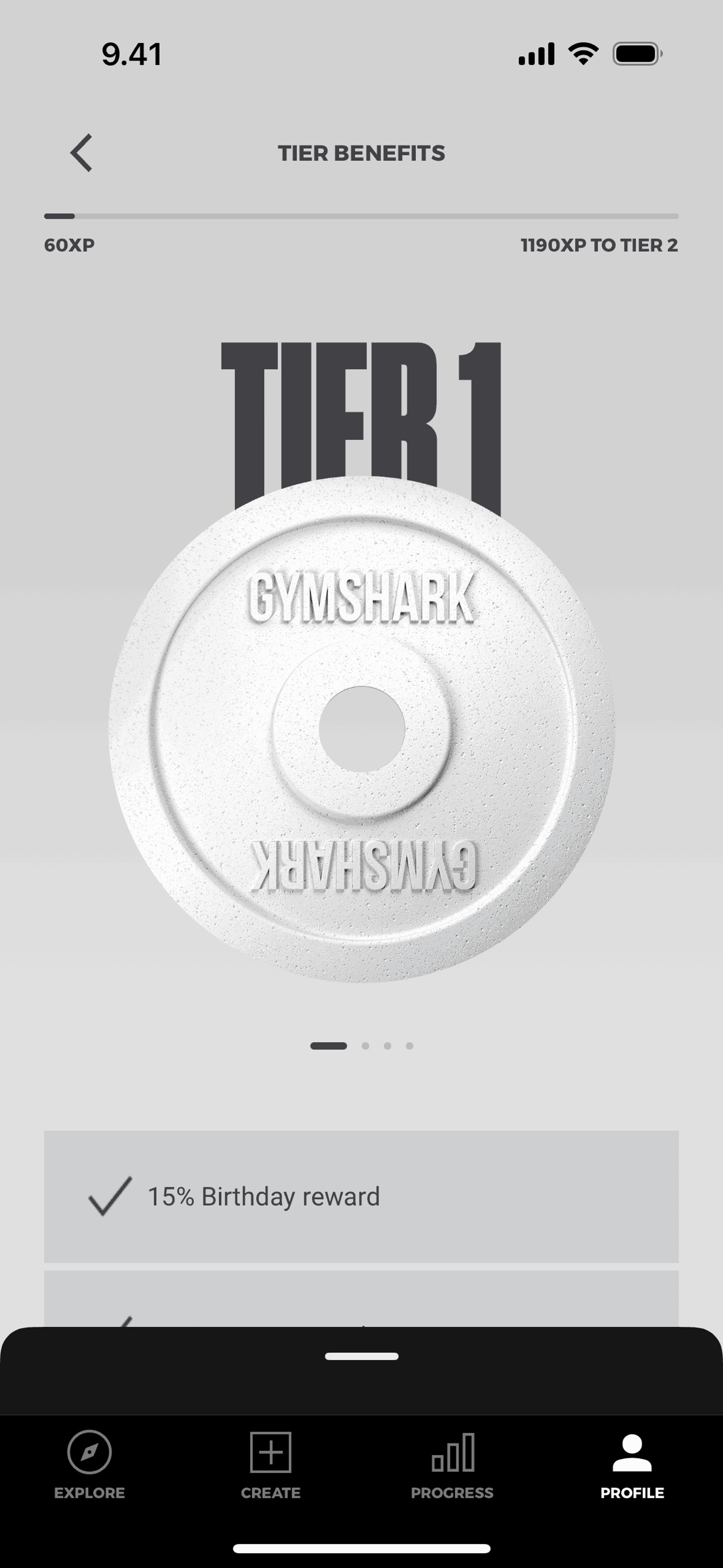 Gymshark Training and Fitness iOS Health & Fitness interface screenshot 23