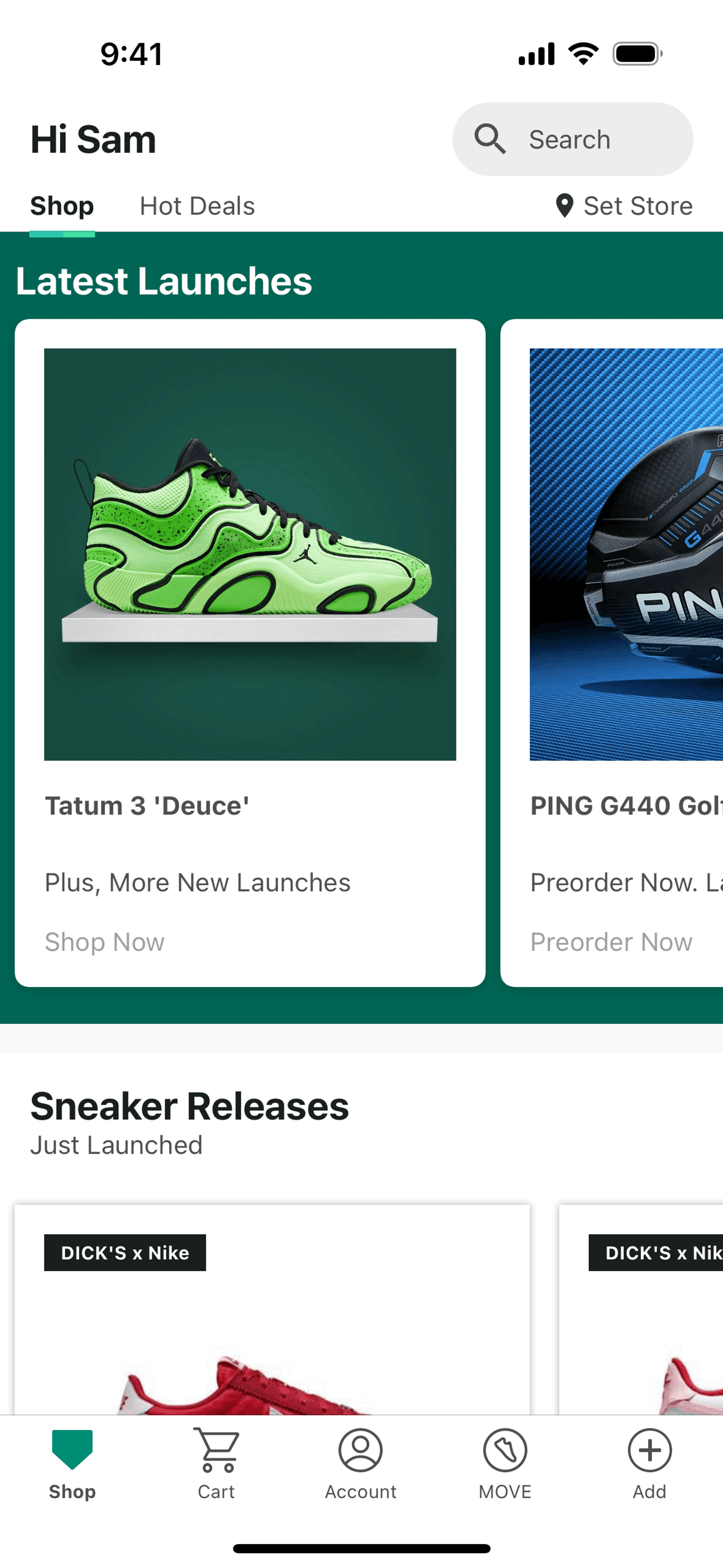 DICK’S Sporting Goods iOS Shopping interface screenshot 18