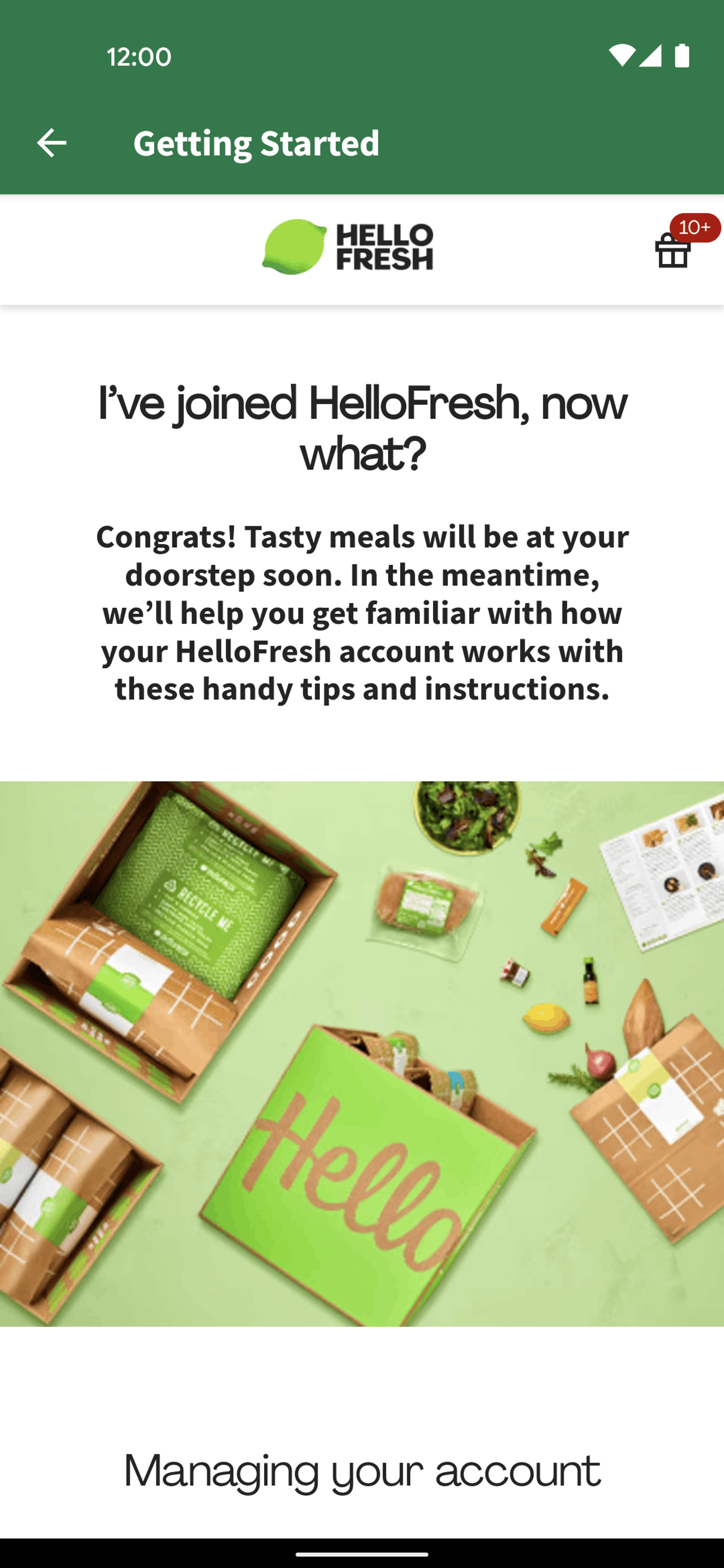 HelloFresh Android Food & Drink interface screenshot 18