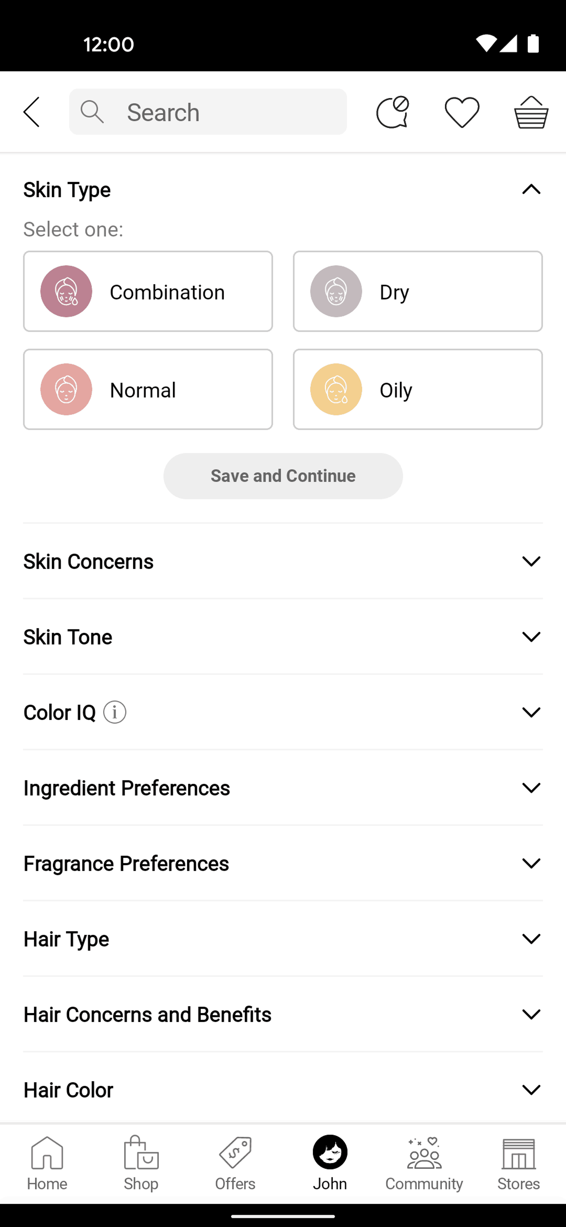 Sephora Android Shopping interface screenshot 19