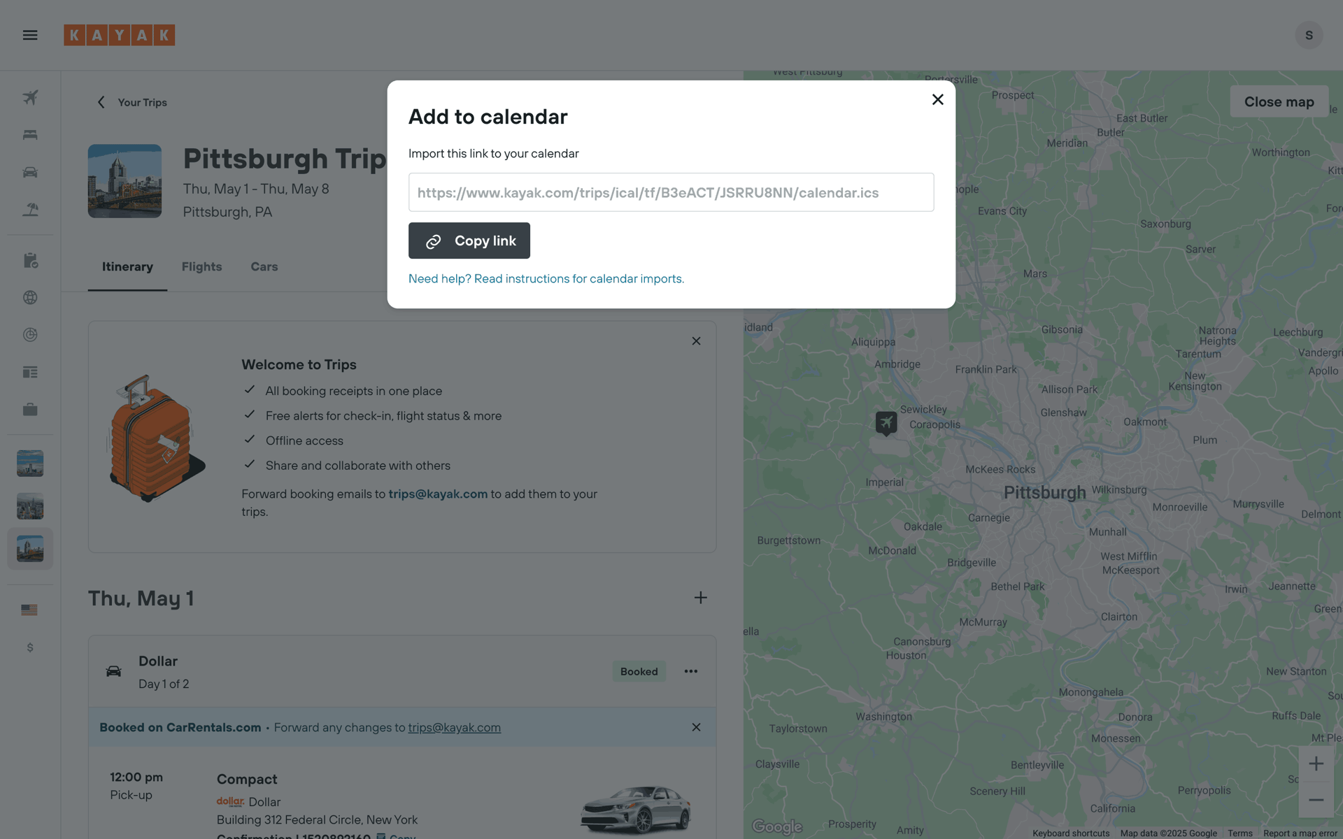 KAYAK Web Travel & Transportation interface screenshot 24