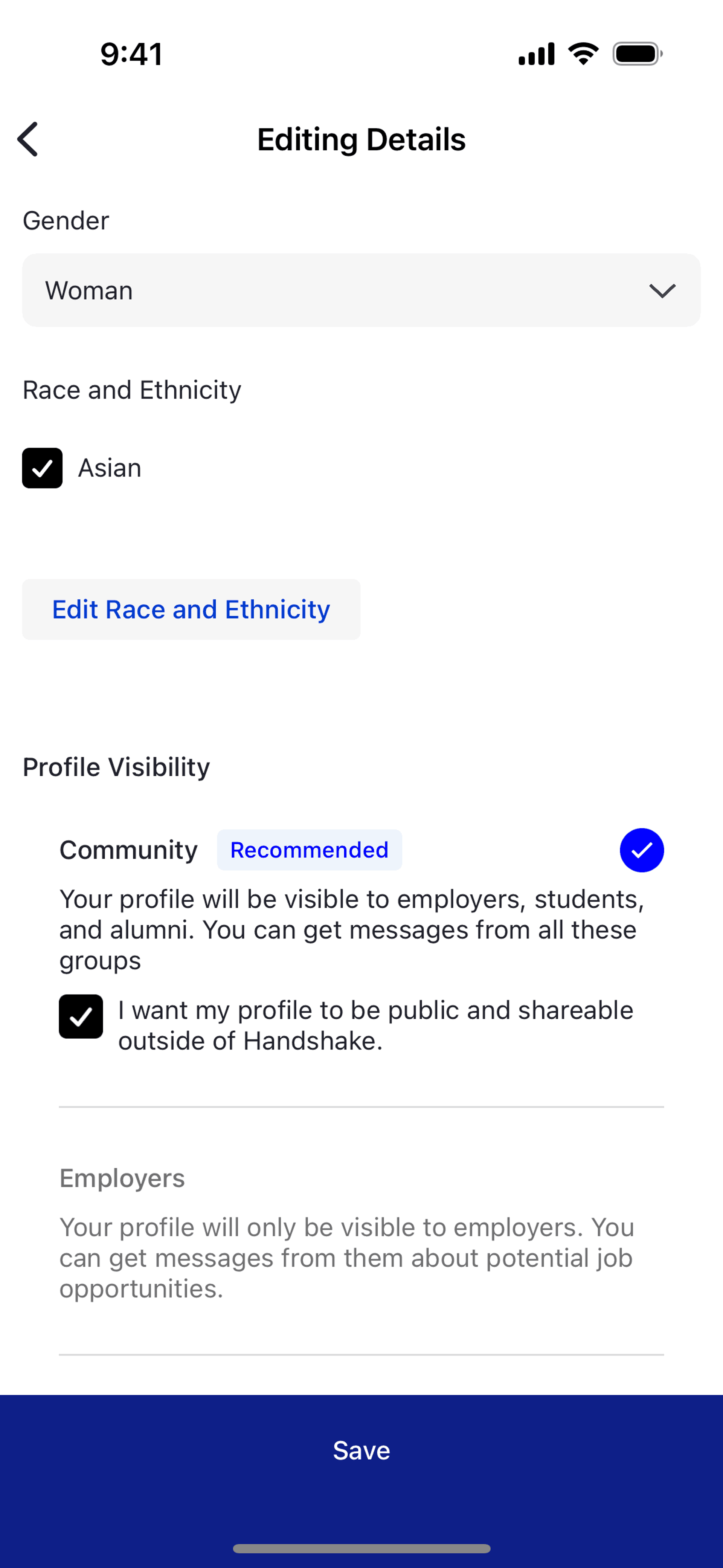 Handshake iOS Business interface screenshot 13