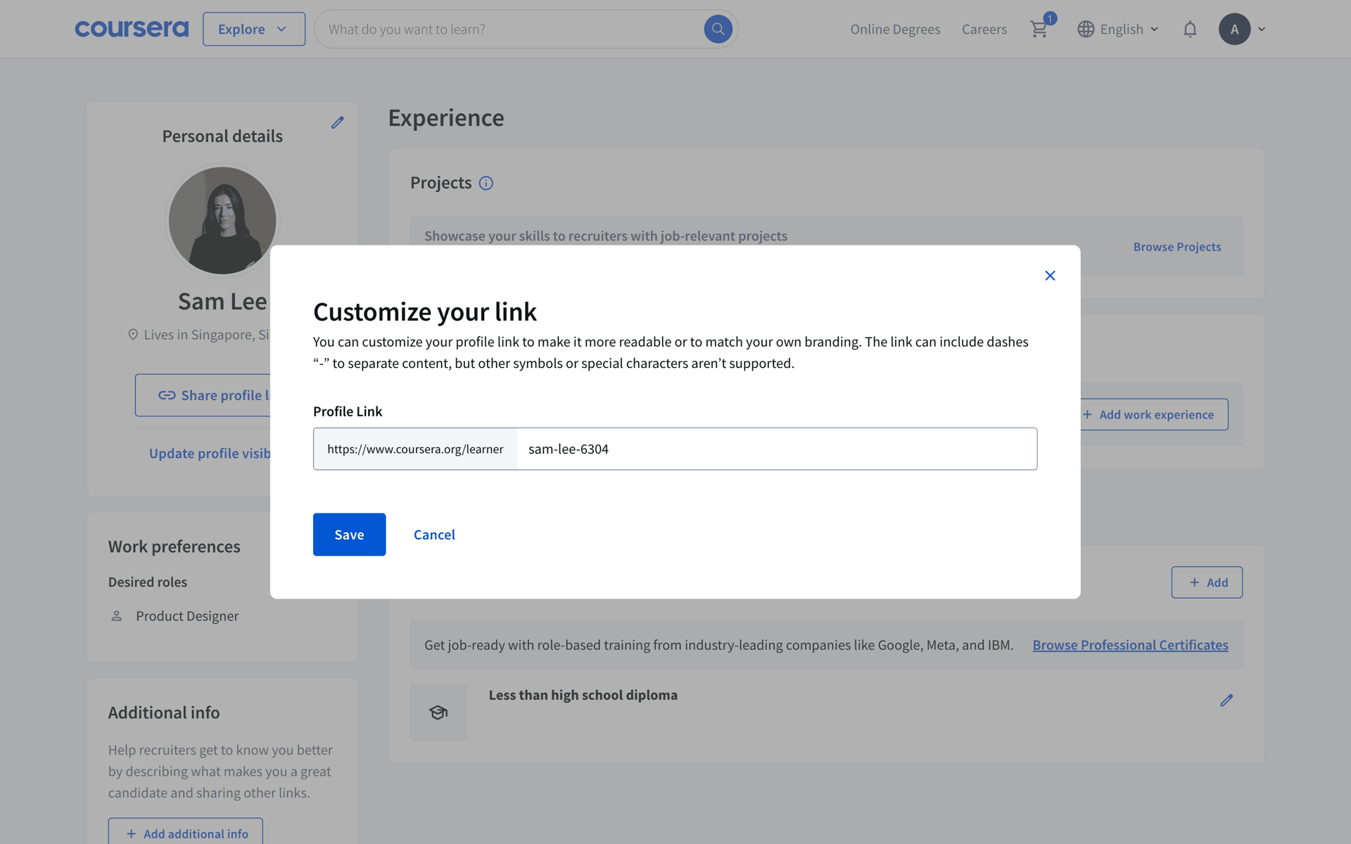 Coursera Web Education interface screenshot 18