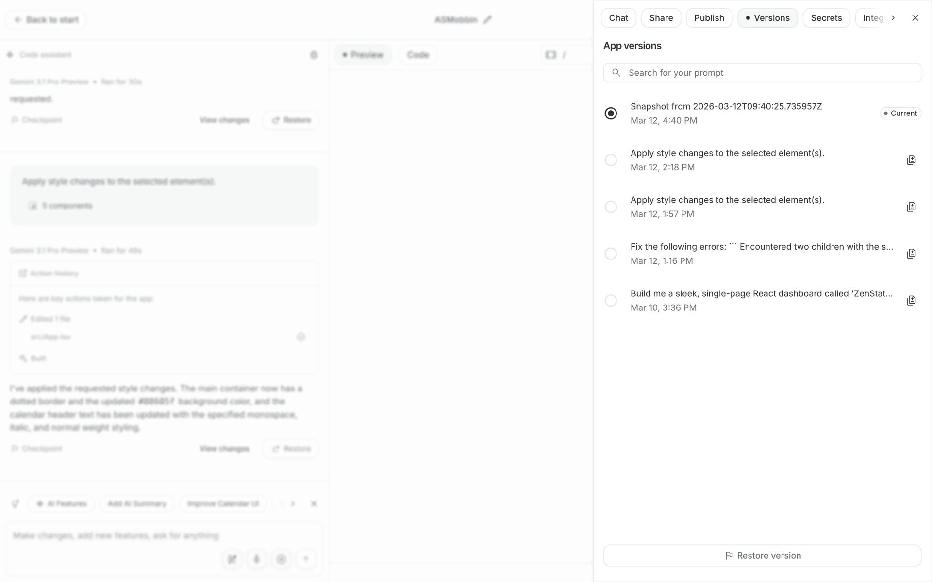 Google AI Studio Web machine learning interface screenshot 3