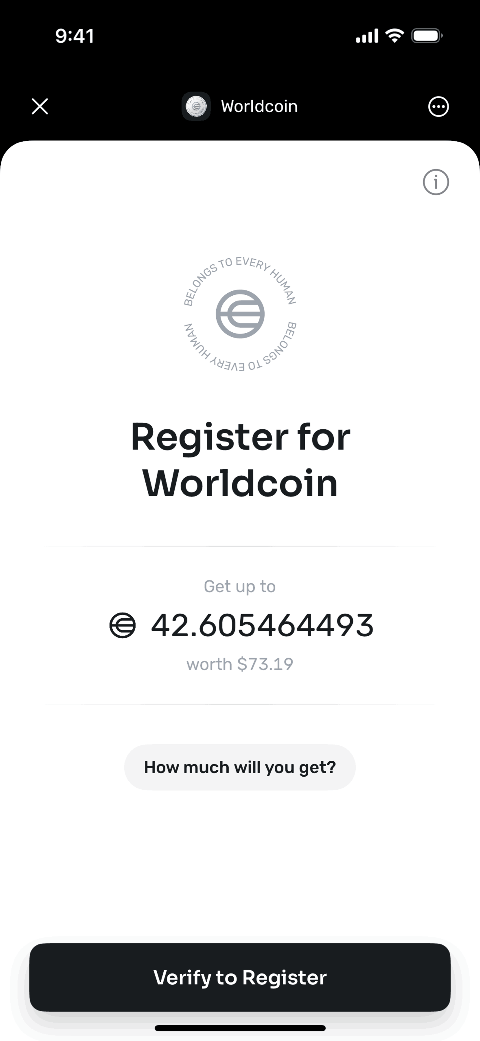 World App iOS Crypto & Web3 interface screenshot 13