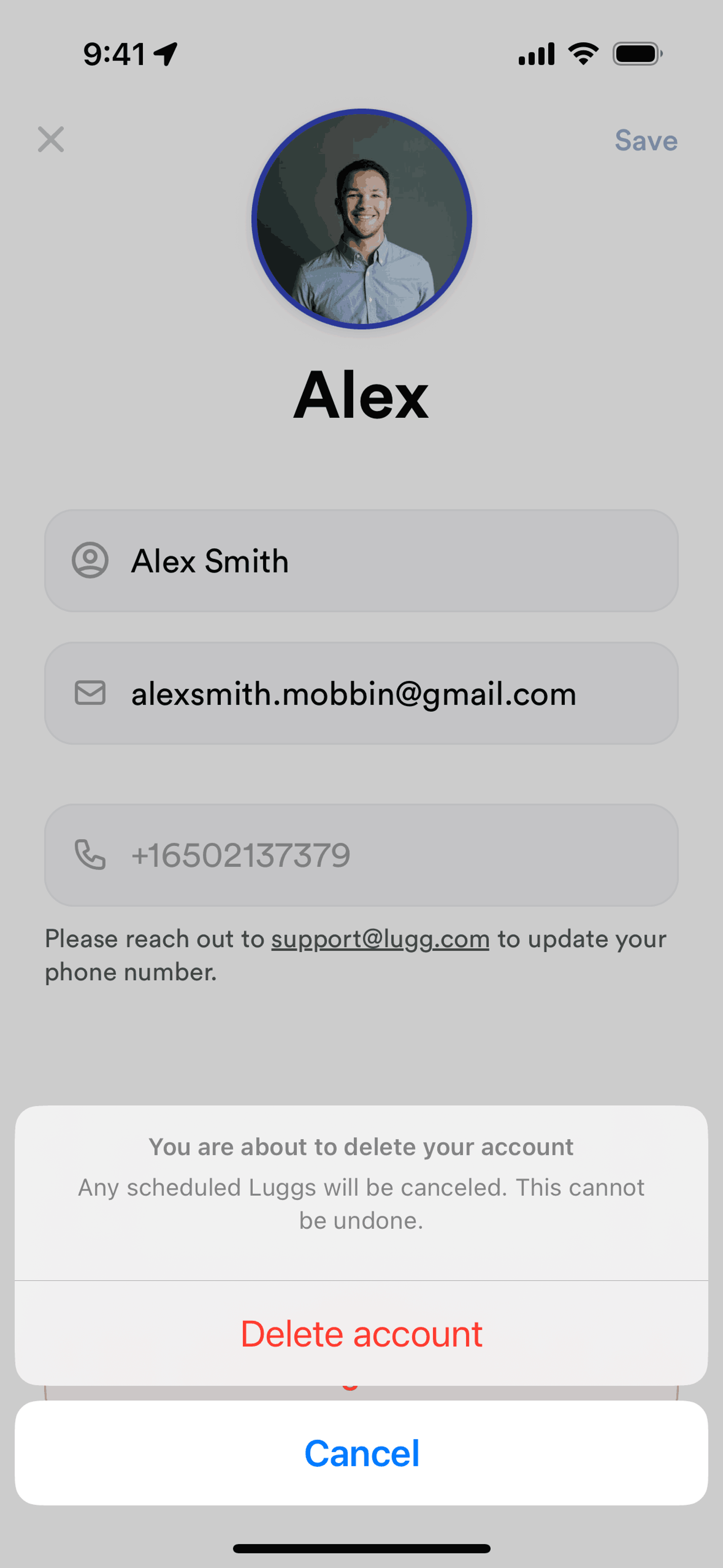 Lugg iOS Lifestyle interface screenshot 22