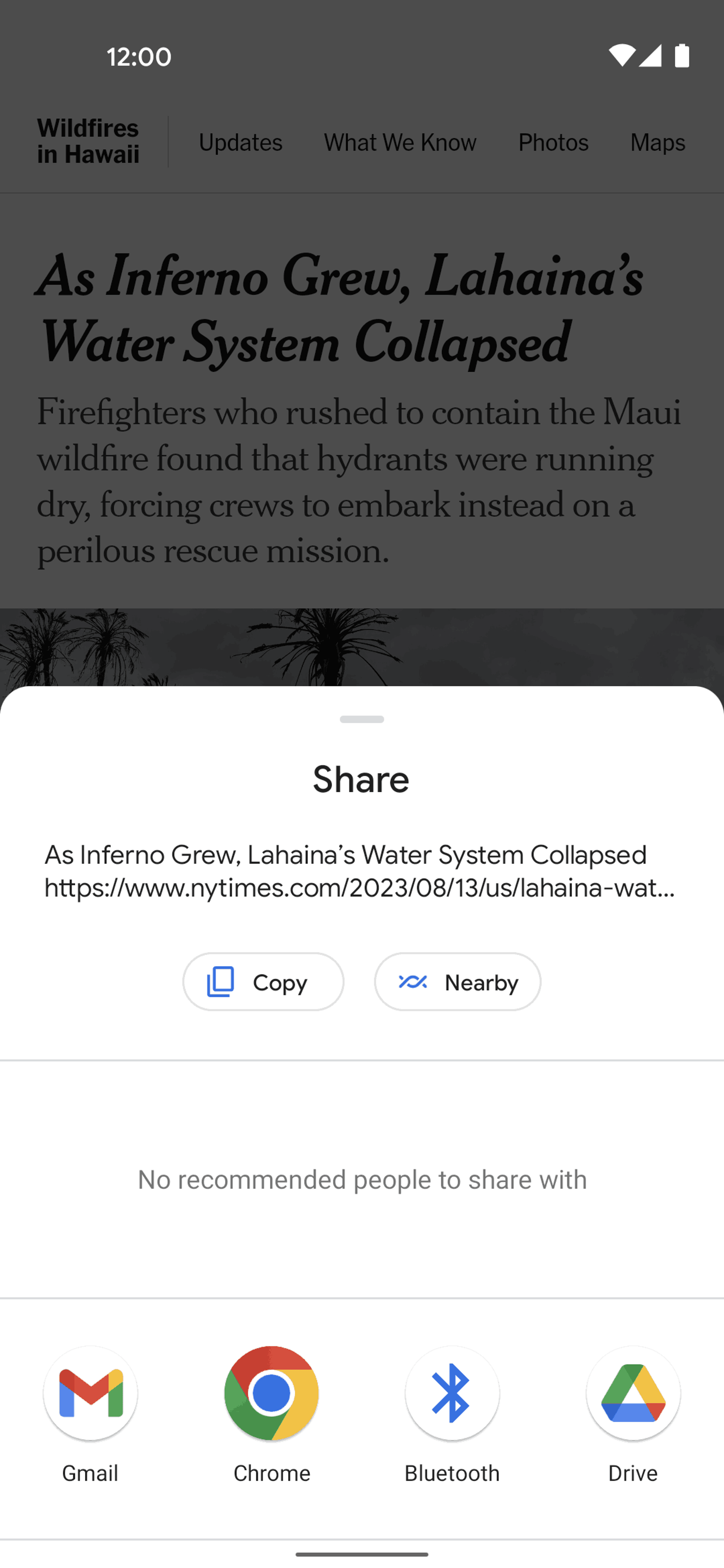 The New York Times Android News interface screenshot 22