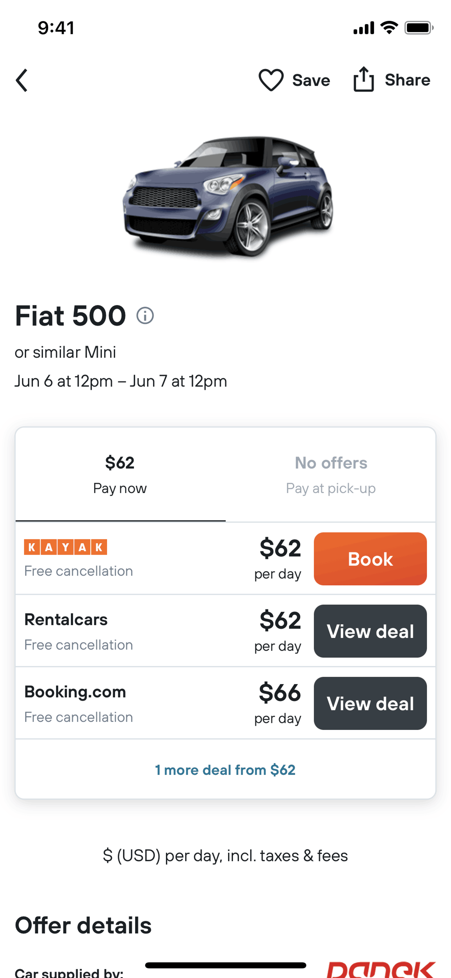 KAYAK iOS Travel & Transportation interface screenshot 11