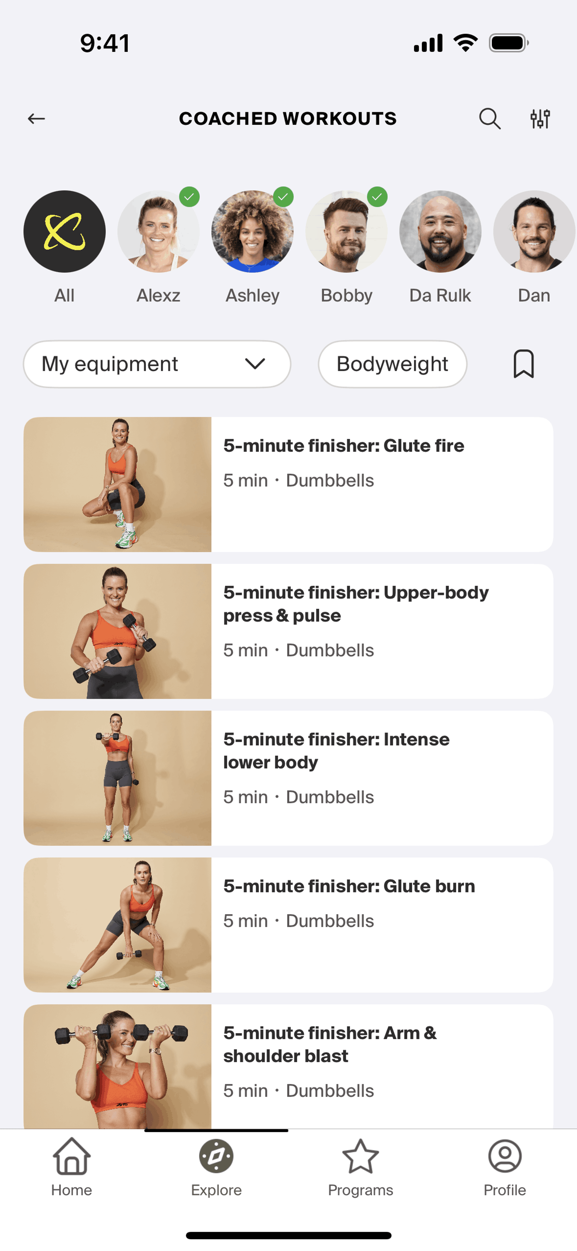 Centr iOS Health & Fitness interface screenshot 13