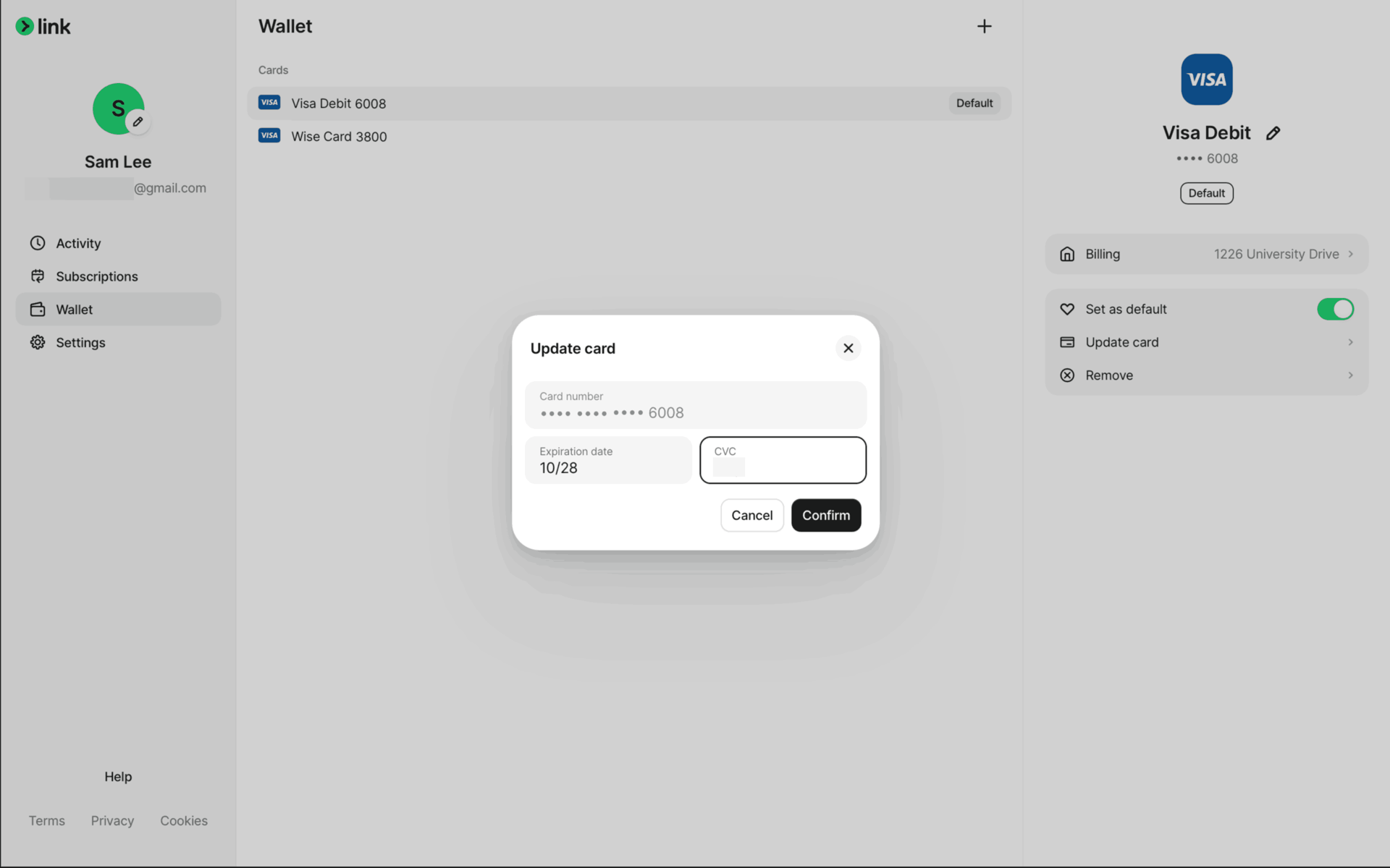 Link Web Finance interface screenshot 21