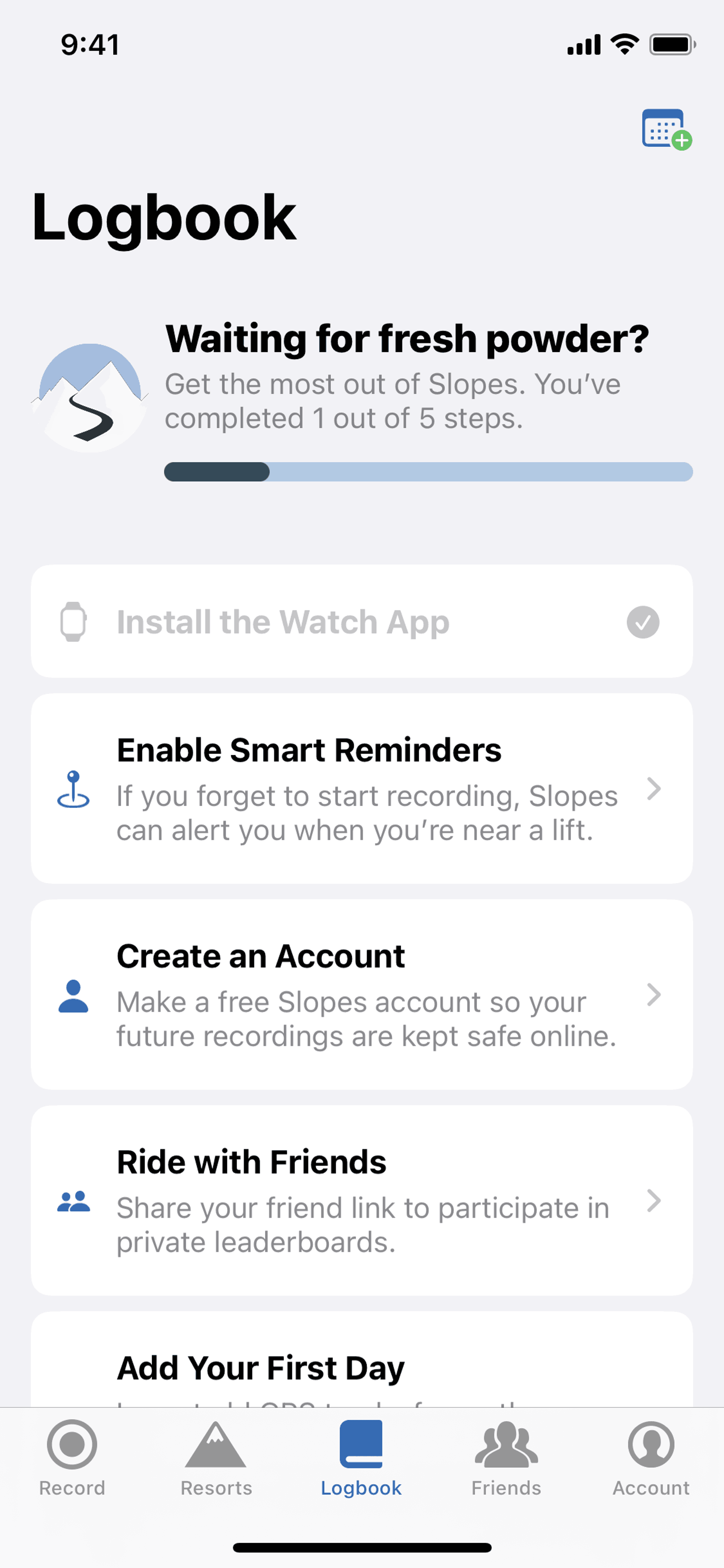 Slopes iOS Sports interface screenshot 10