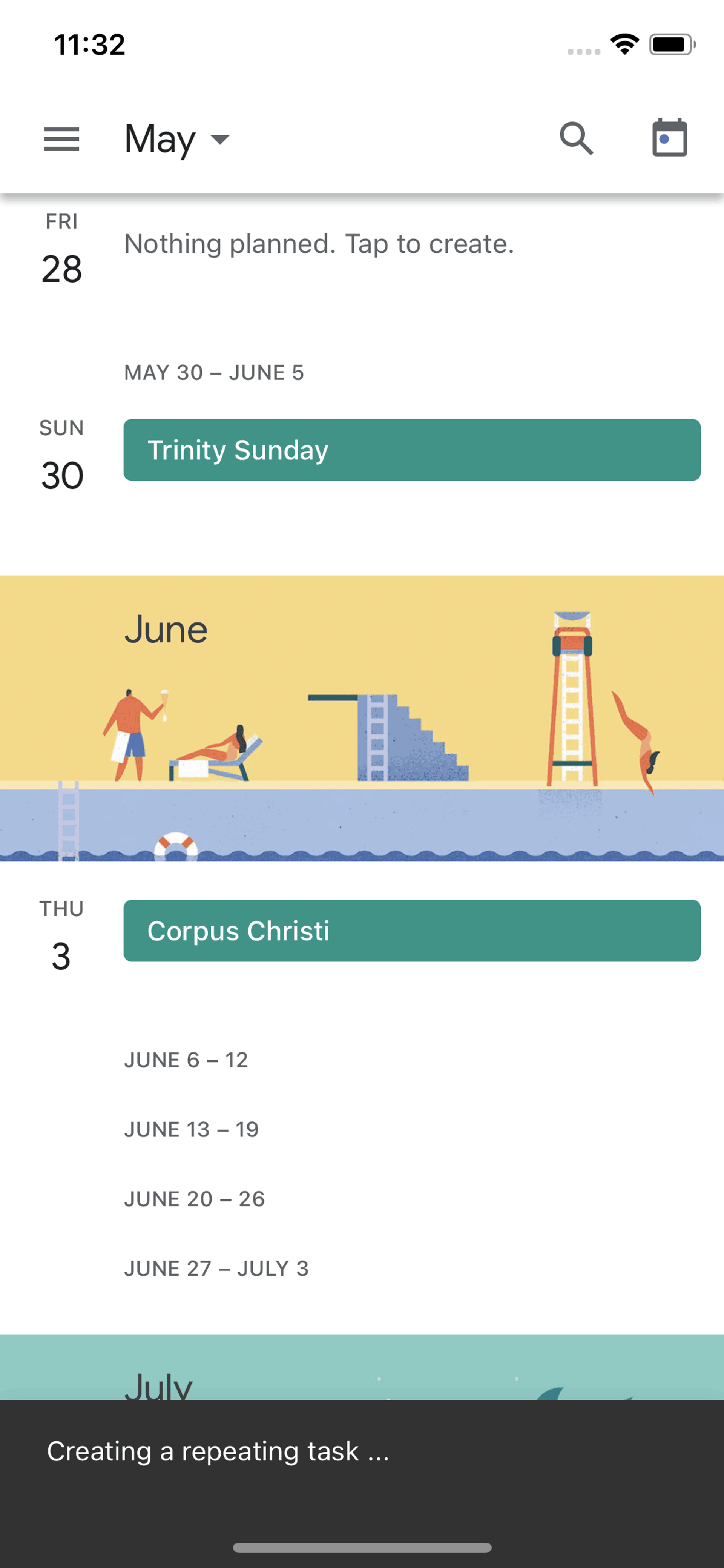 Google Calendar iOS Productivity interface screenshot 22