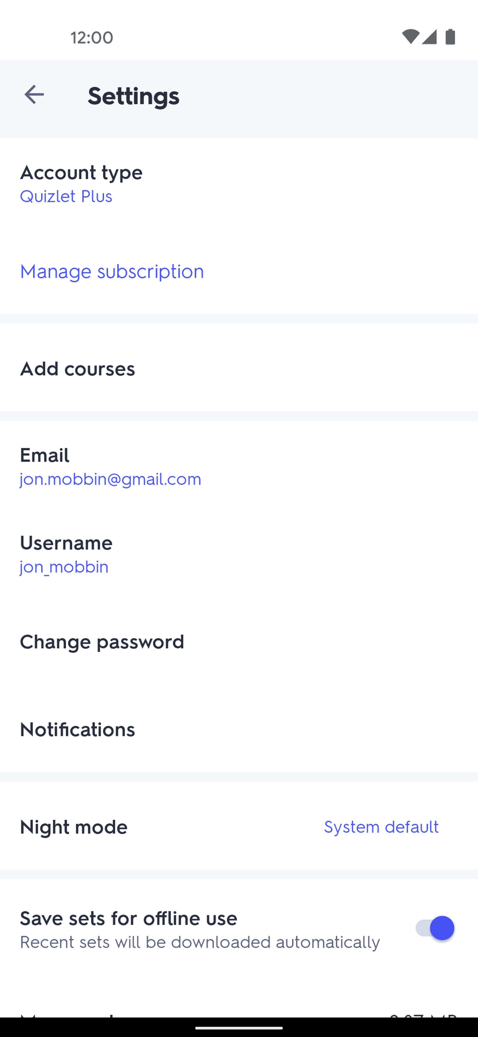 Quizlet Android Education interface screenshot 22