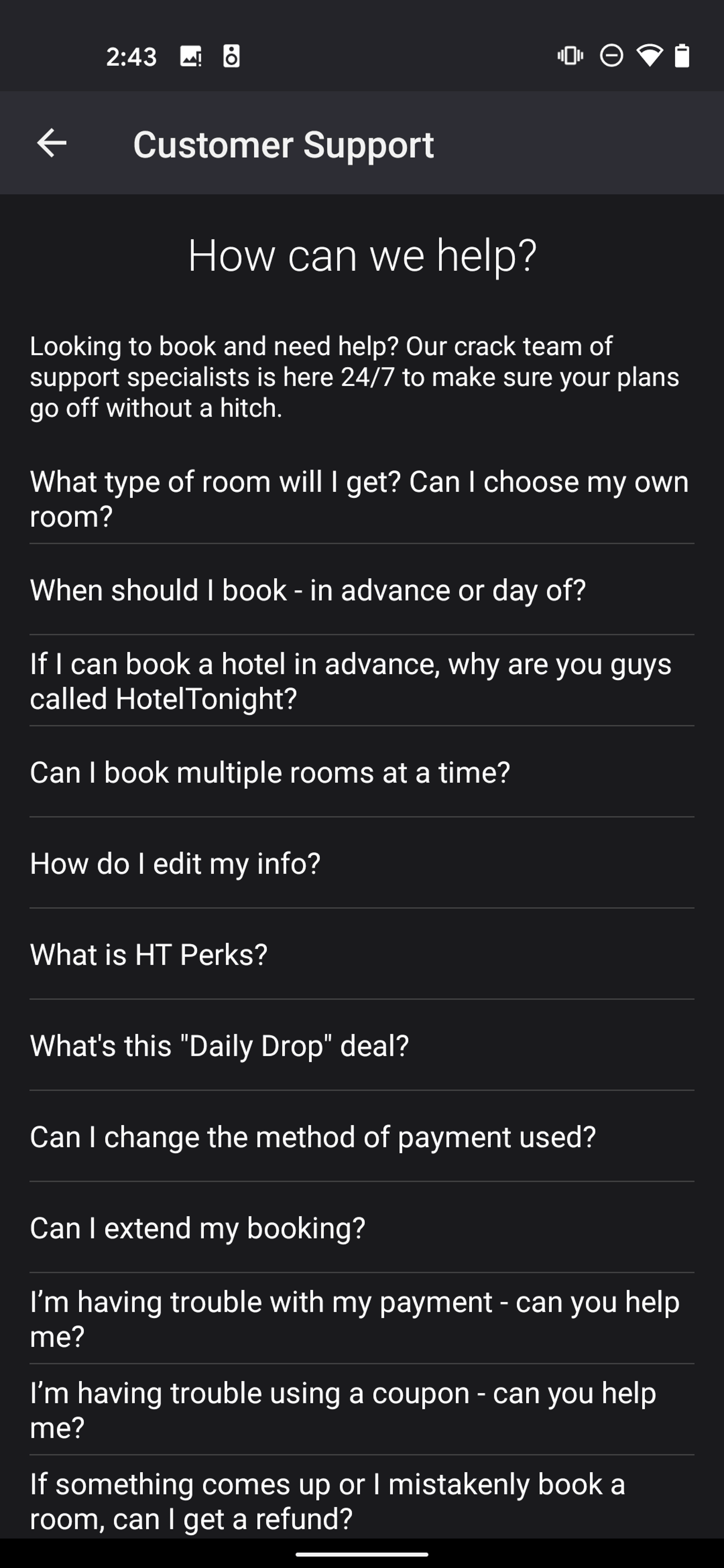 HotelTonight Android Travel & Transportation interface screenshot 20