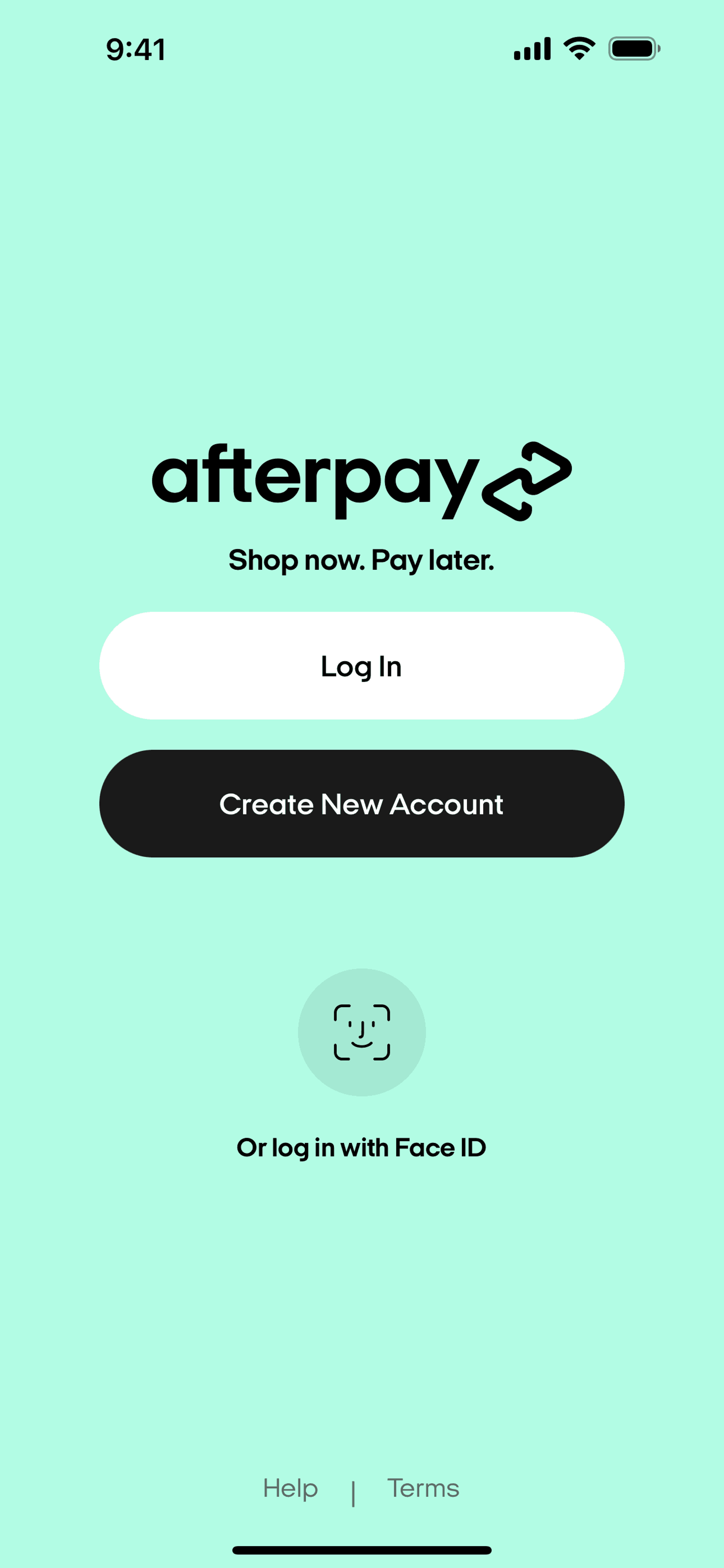 Afterpay iOS Finance interface screenshot 12