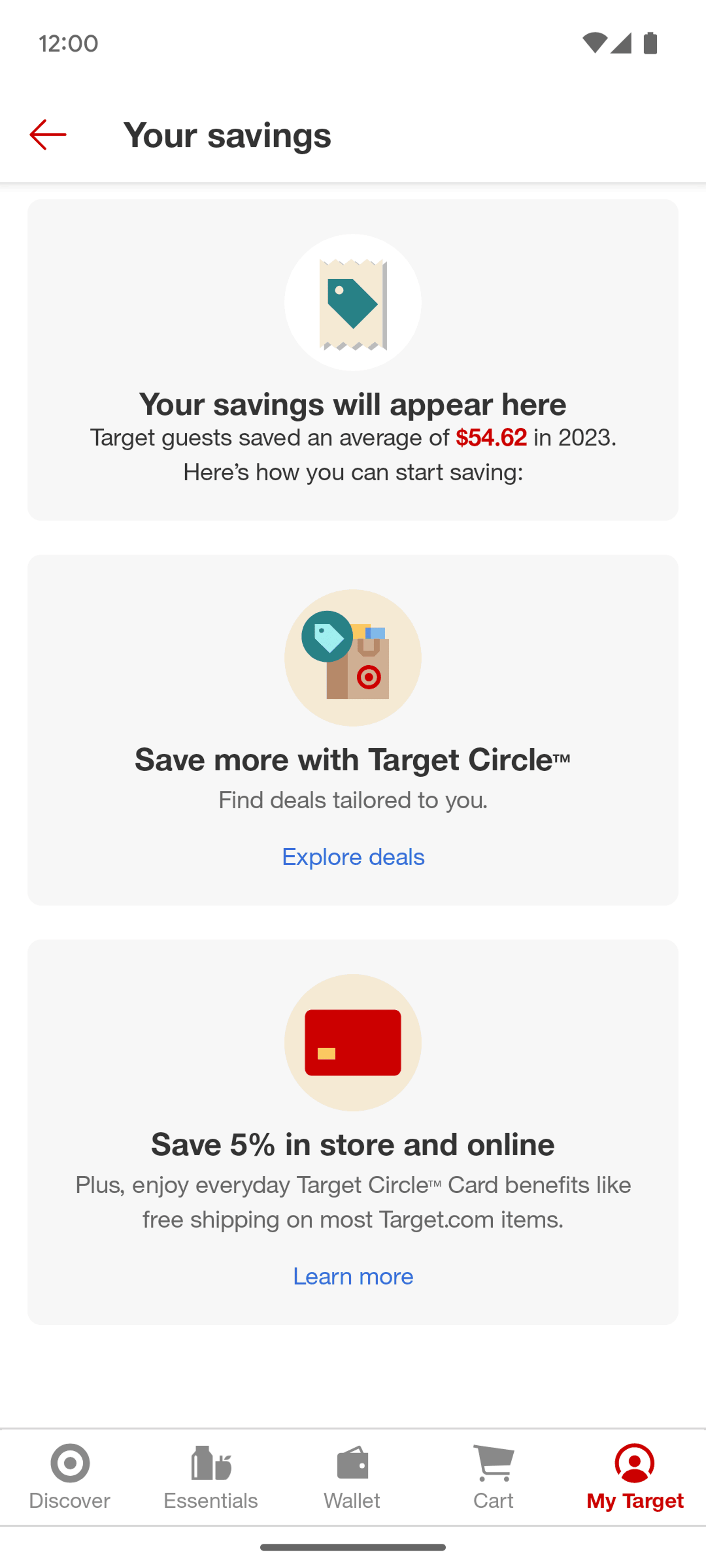 Target Android Shopping interface screenshot 24