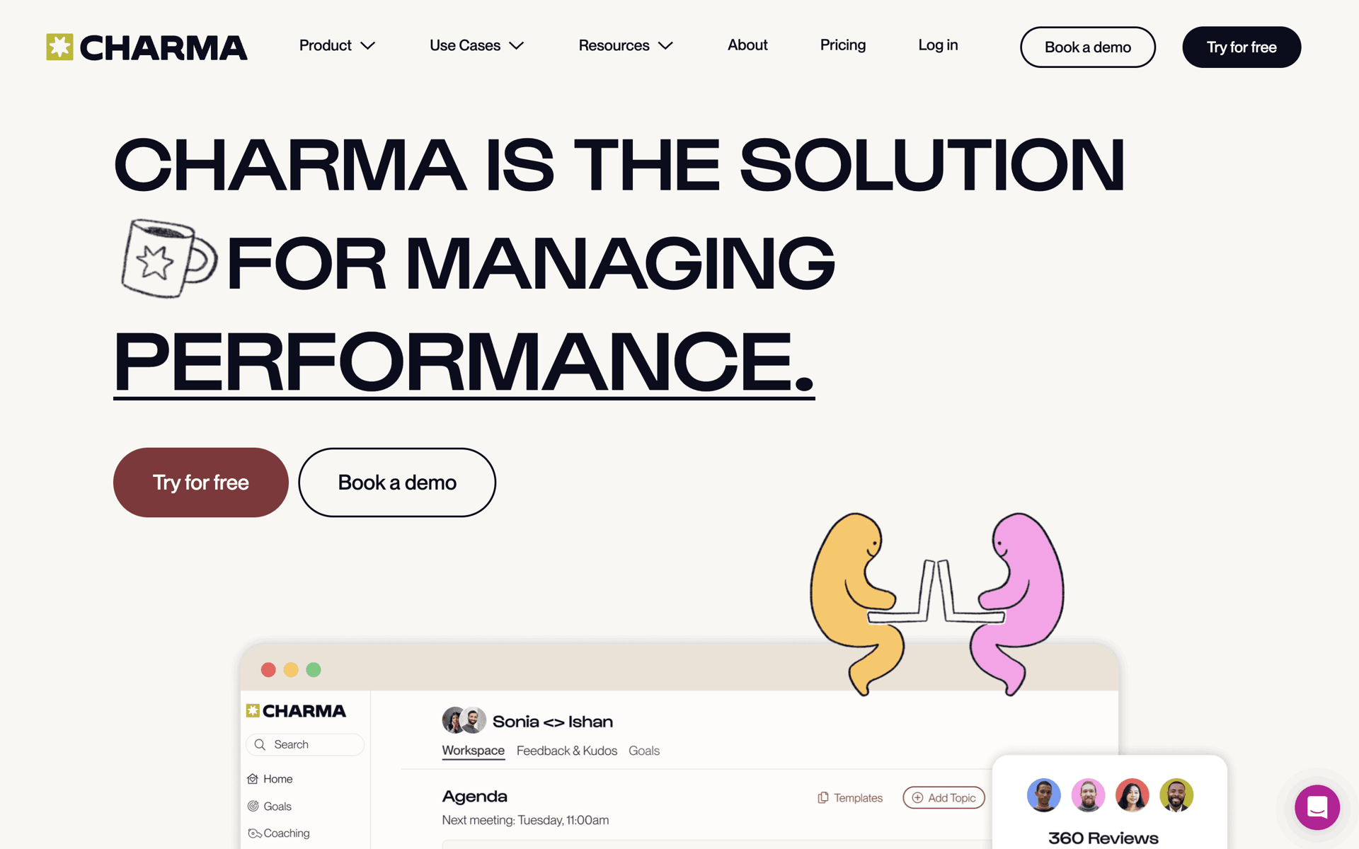 Charma Web Business interface screenshot 1
