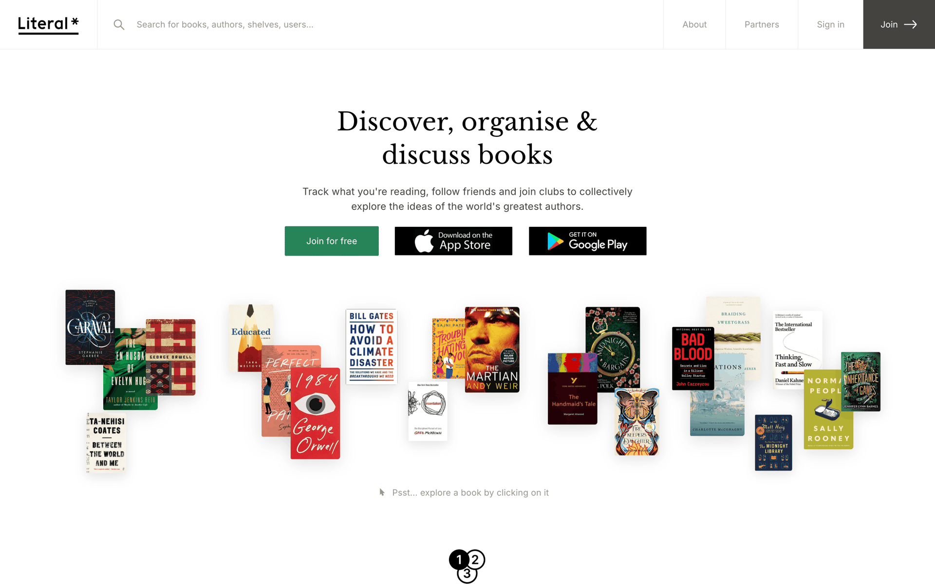 Literal Web Lifestyle interface screenshot 3