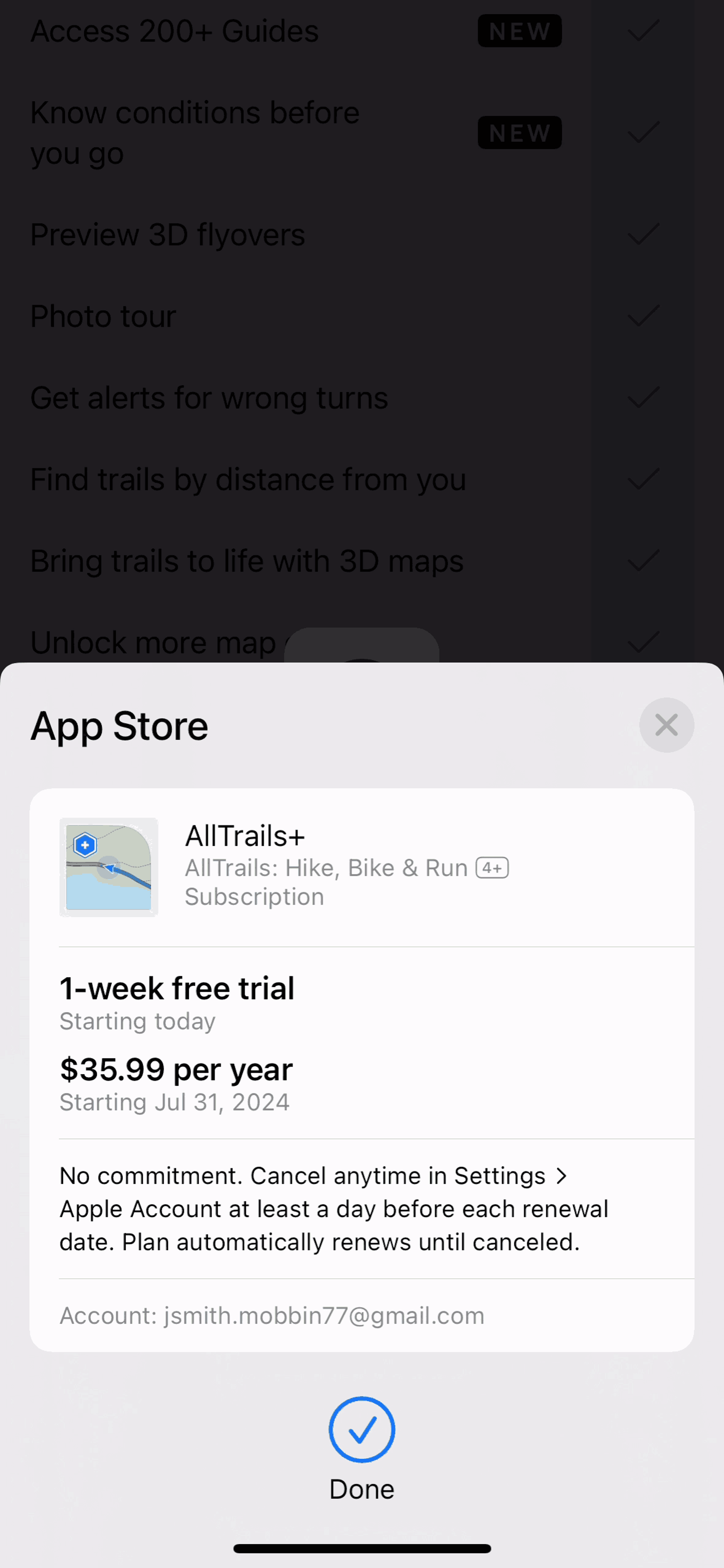 AllTrails iOS Health & Fitness interface screenshot 18