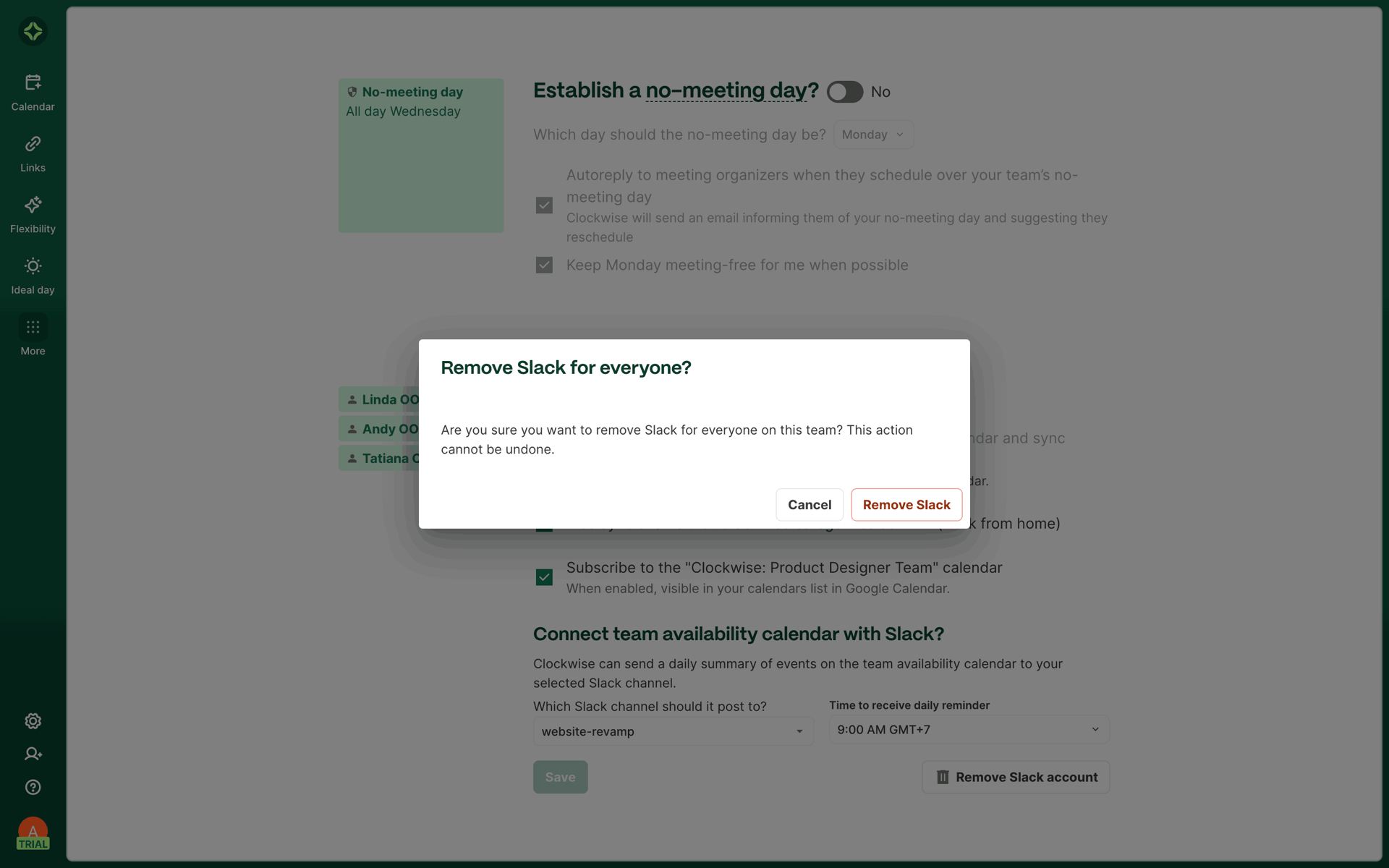 Clockwise Web Productivity interface screenshot 15