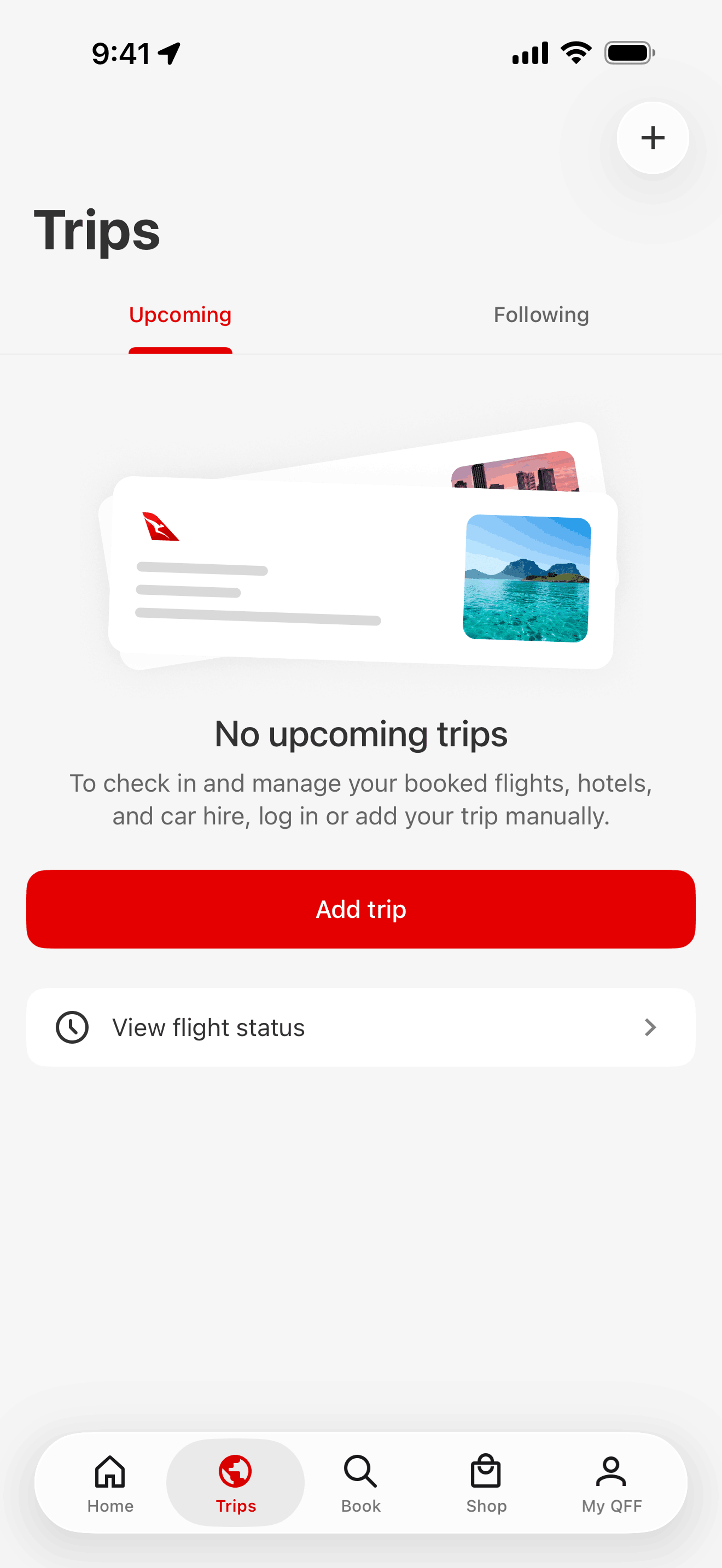 Qantas Airways iOS Travel & Transportation interface screenshot 7