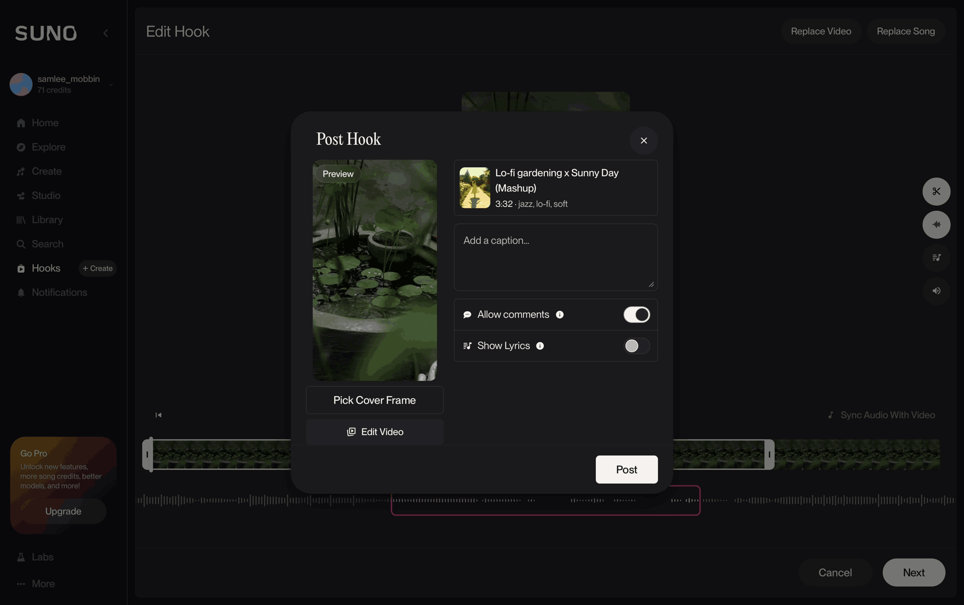 Suno Web AI interface screenshot 18