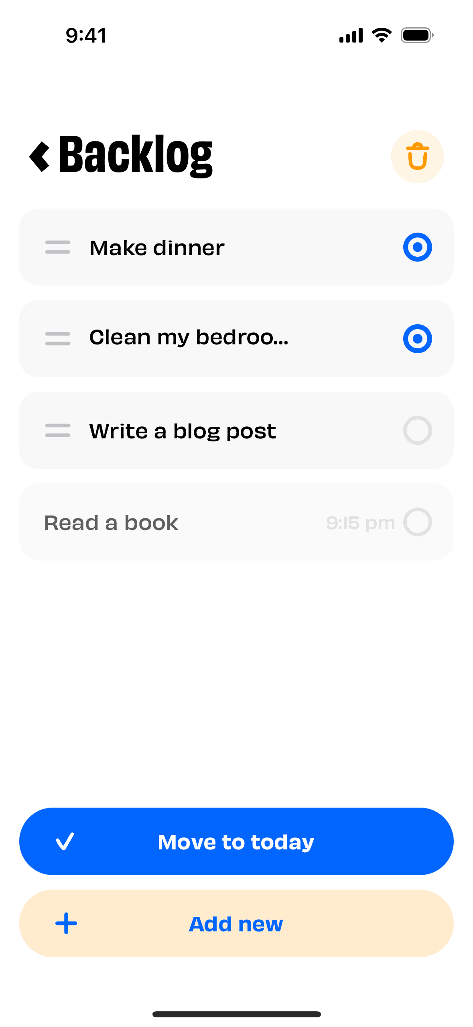 Numo iOS Productivity interface screenshot 20