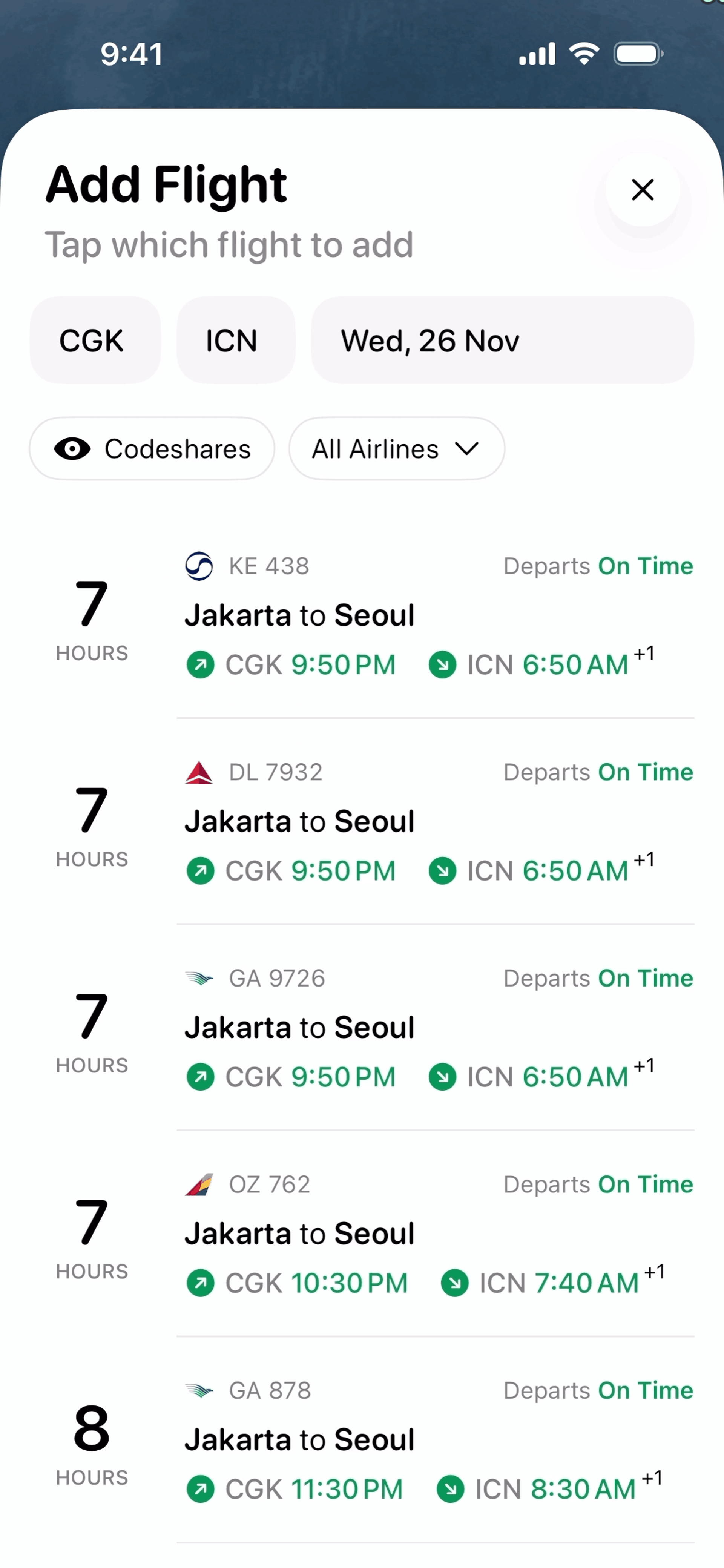 Flighty iOS Travel & Transportation interface screenshot 23