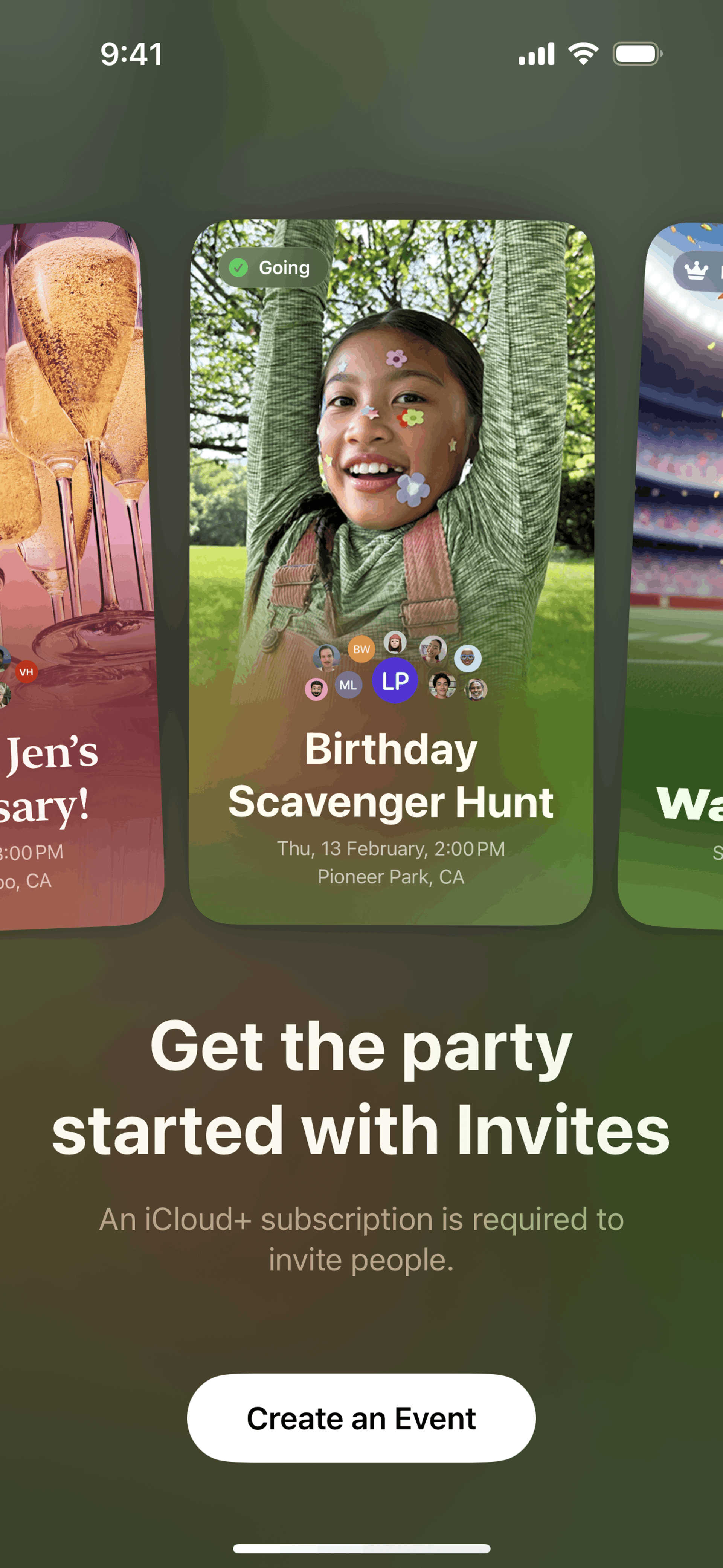 Apple Invites iOS Lifestyle interface screenshot 2