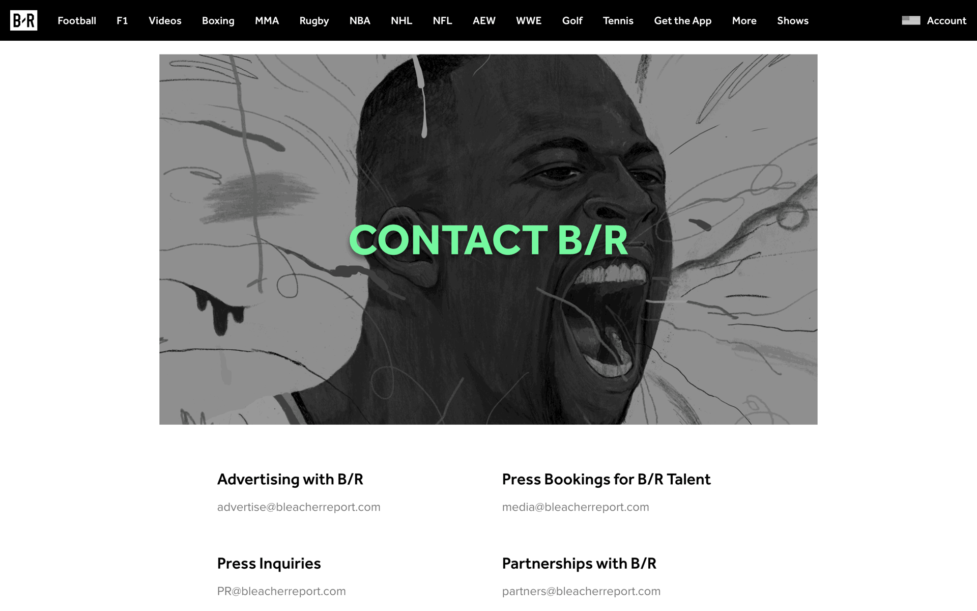 Bleacher Report Web Sports interface screenshot 21