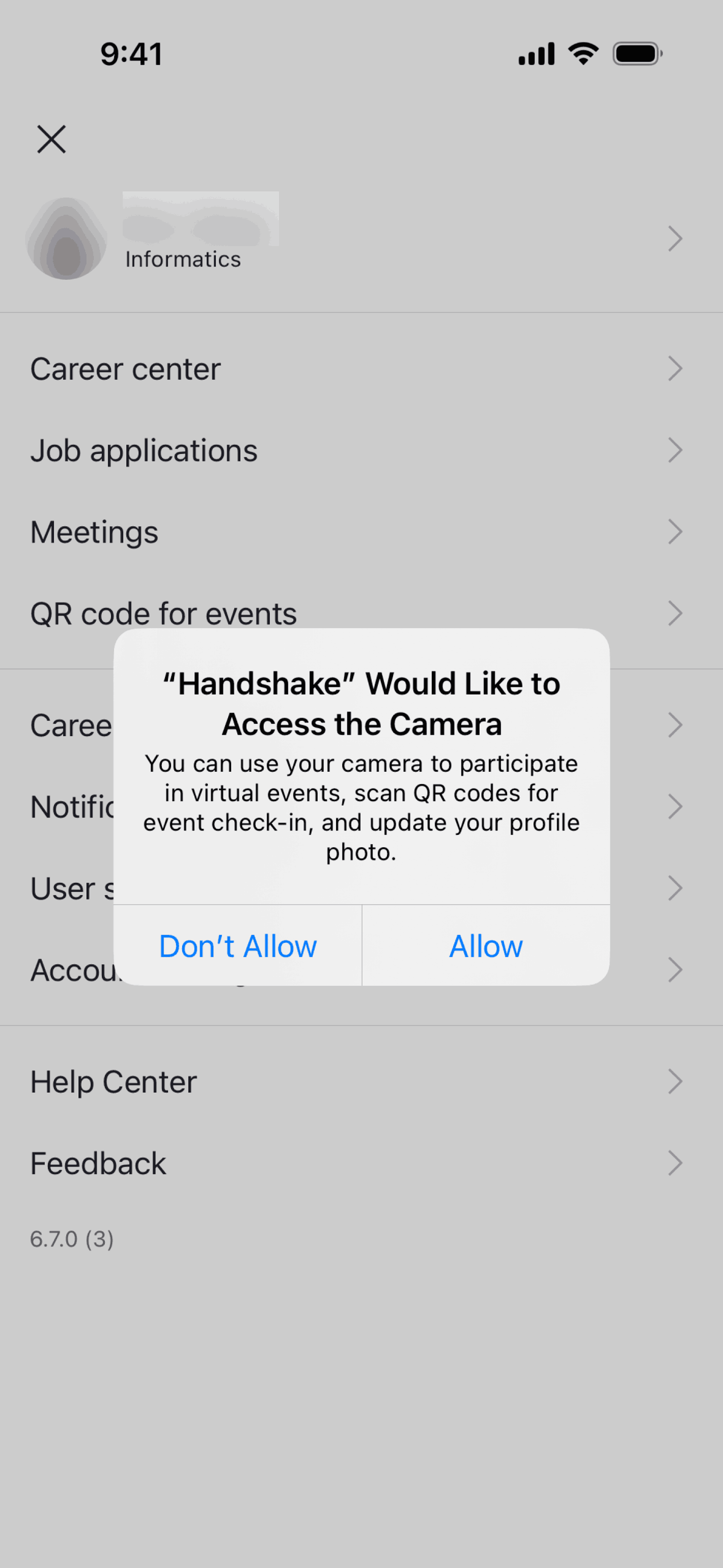 Handshake iOS Business interface screenshot 11