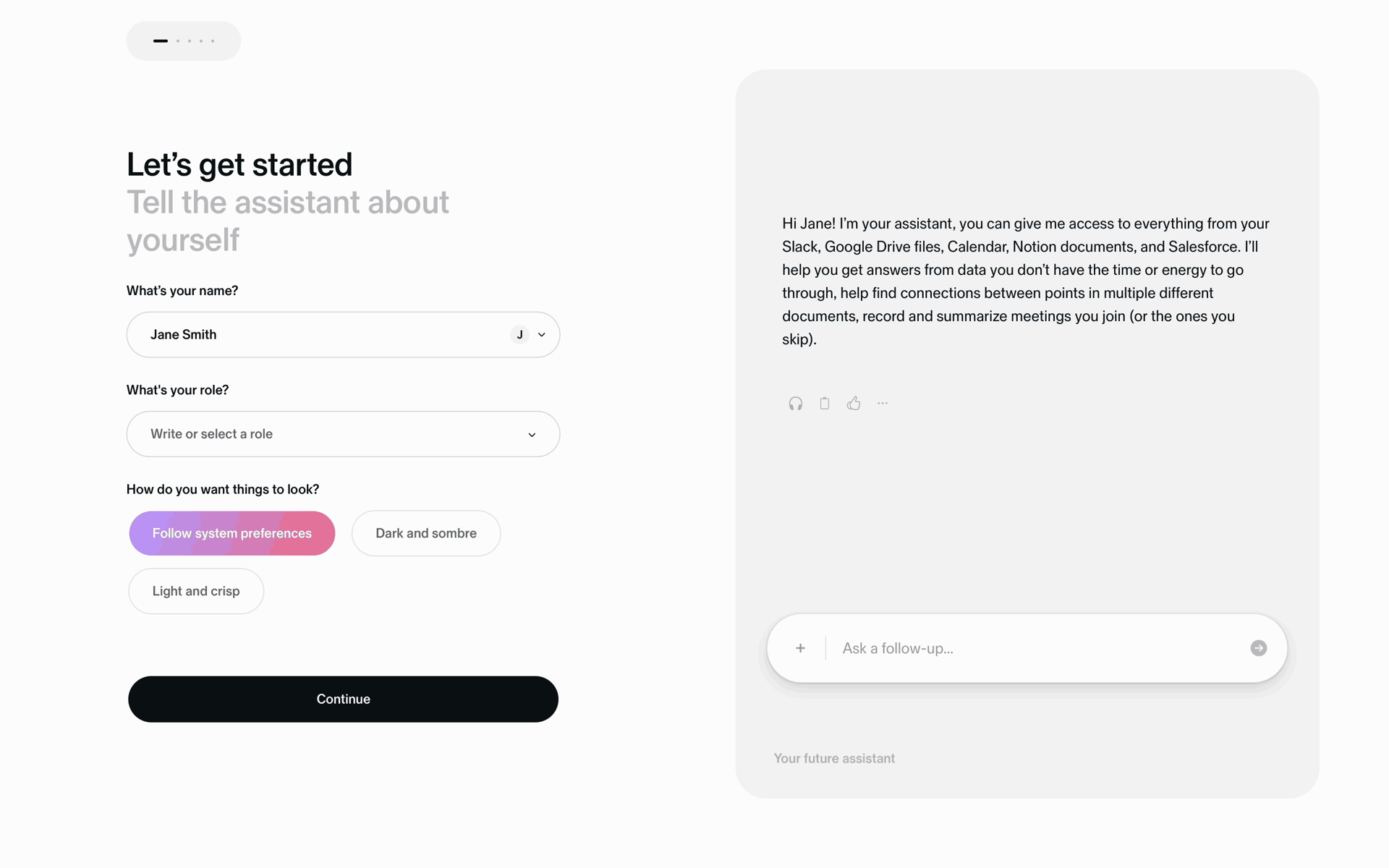 Sana AI Web Business interface screenshot 6