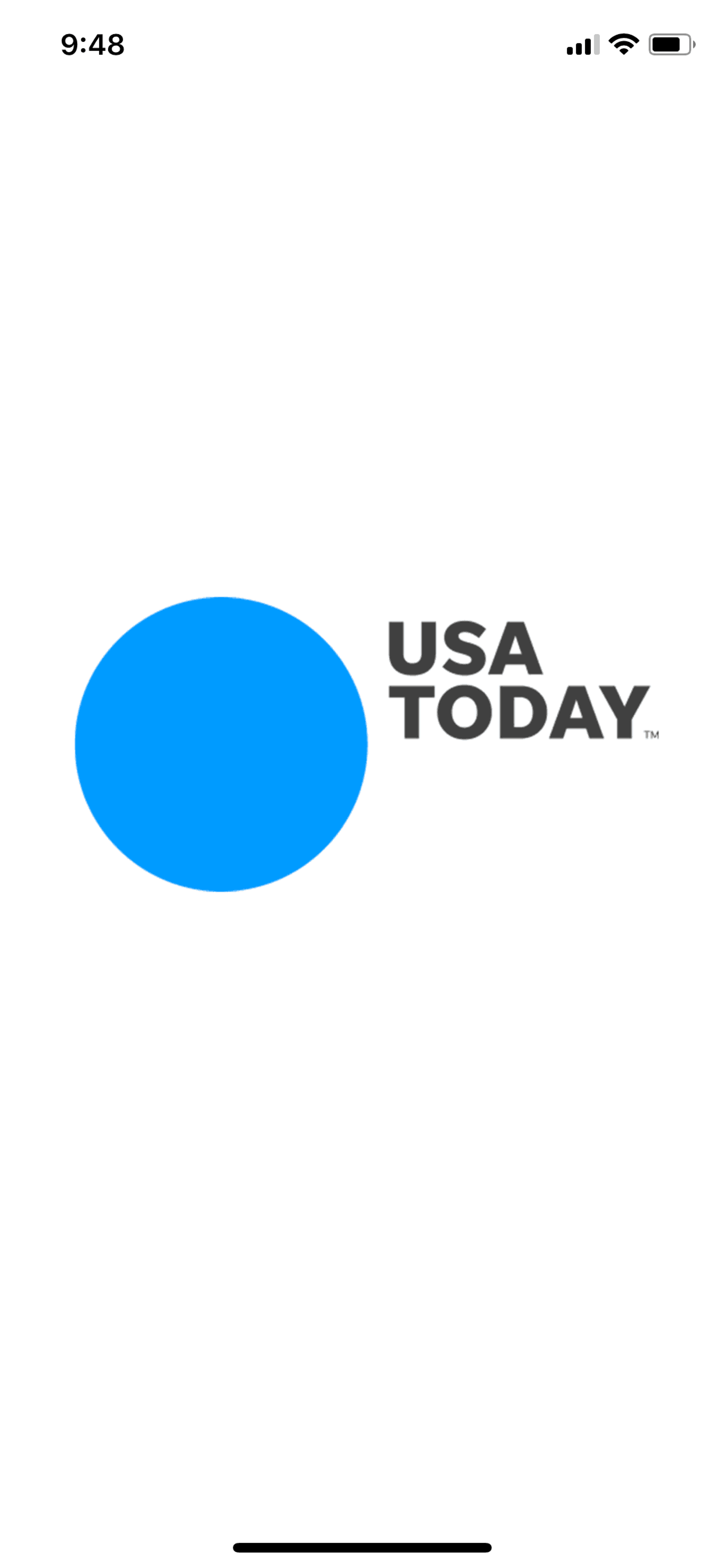 USA TODAY iOS News interface screenshot 1