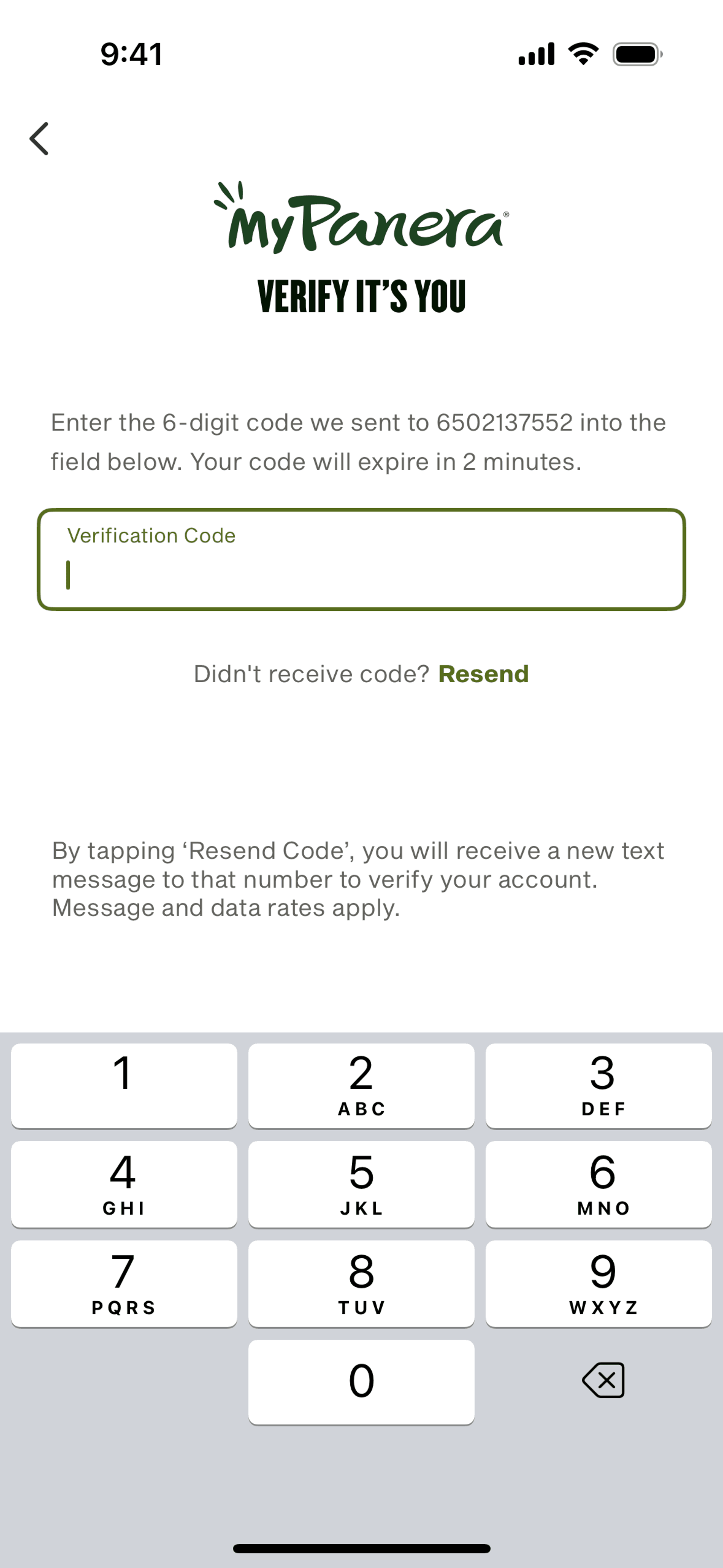 Panera Bread iOS Food & Drink interface screenshot 14