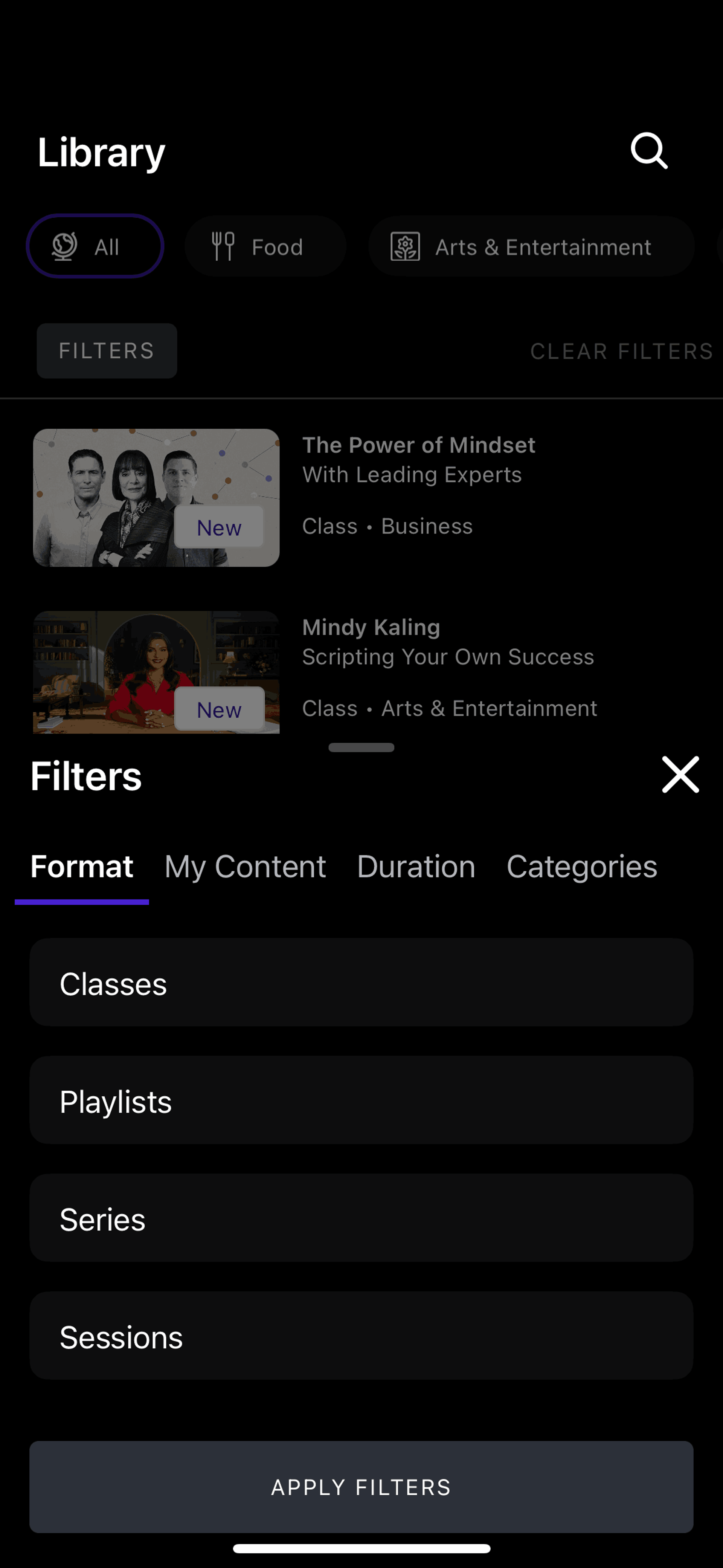 MasterClass iOS Education interface screenshot 18