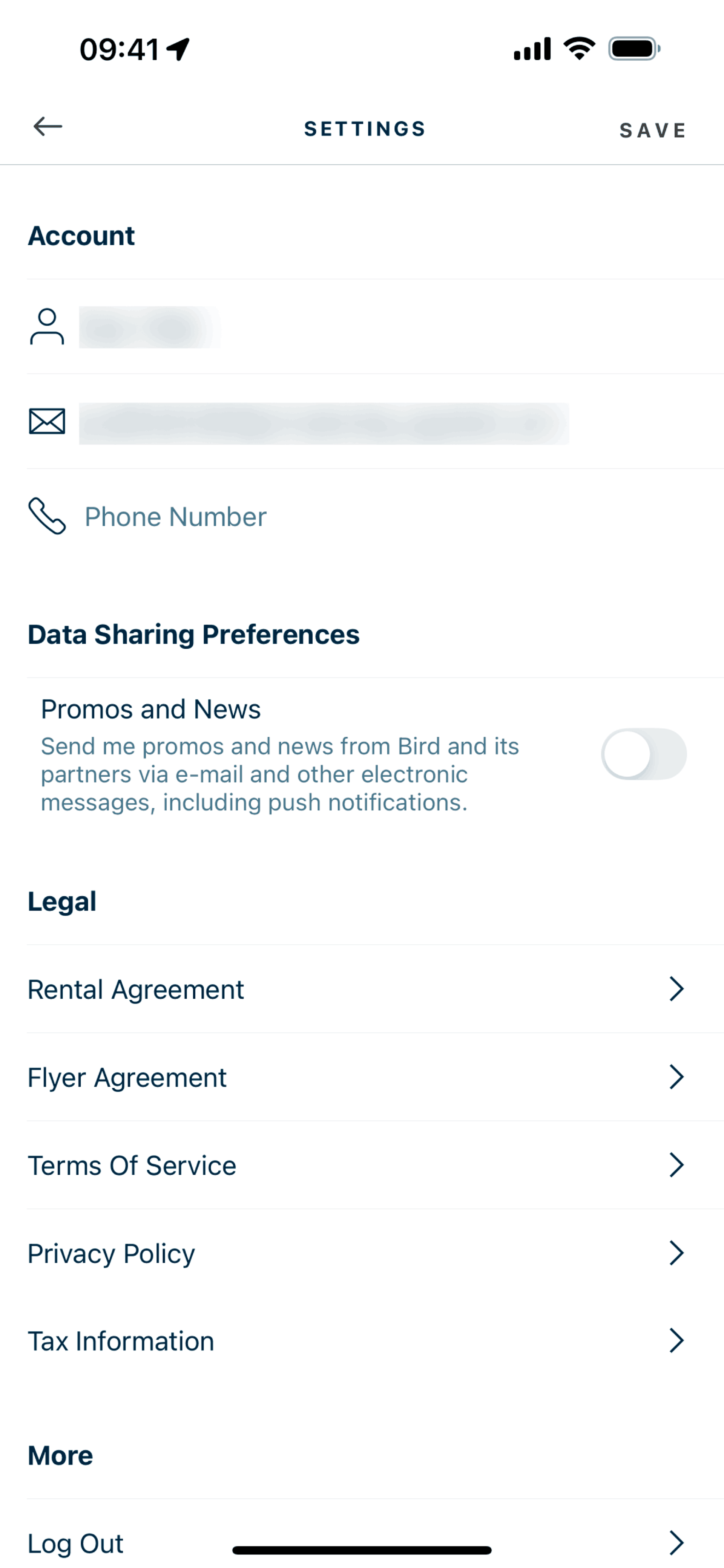 Bird iOS Travel & Transportation interface screenshot 21