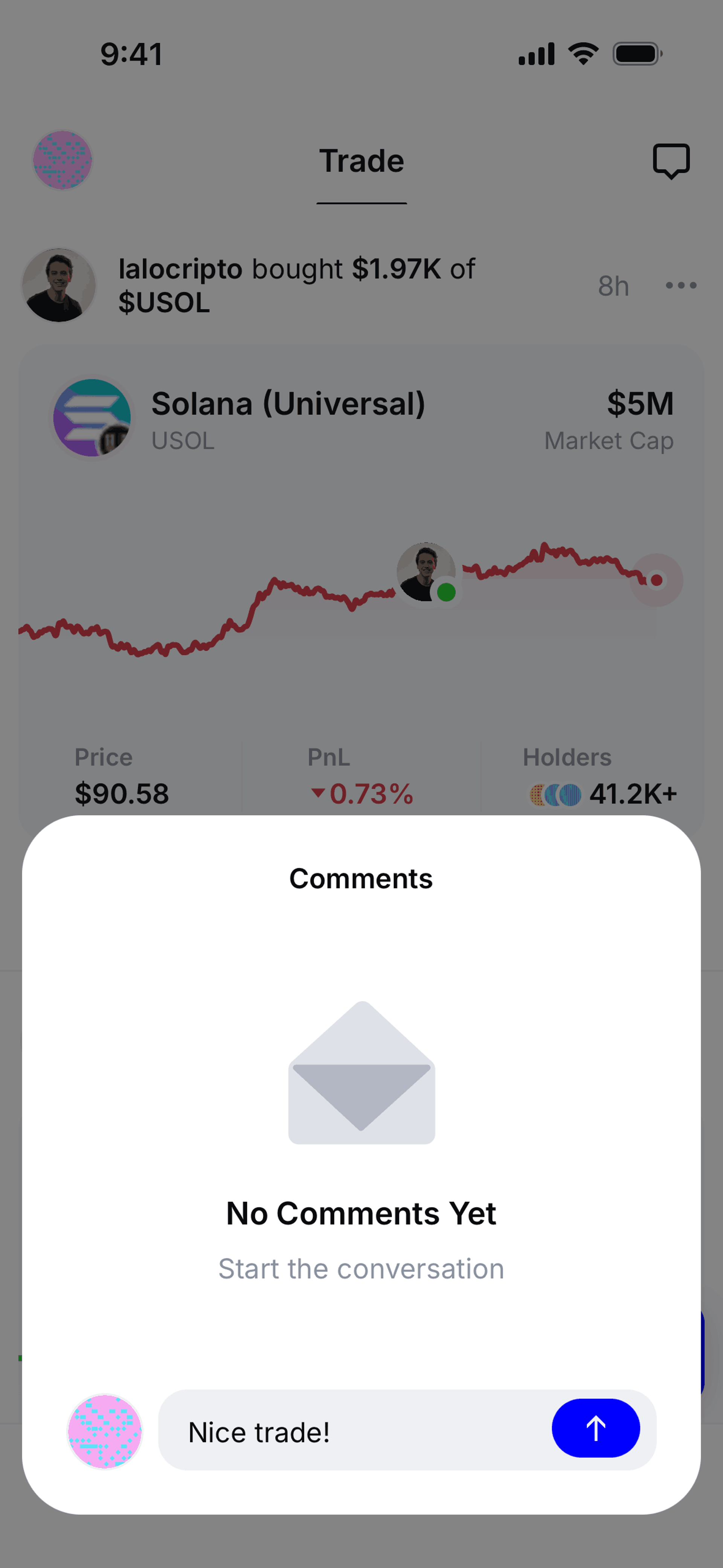 Base iOS trading interface screenshot 22