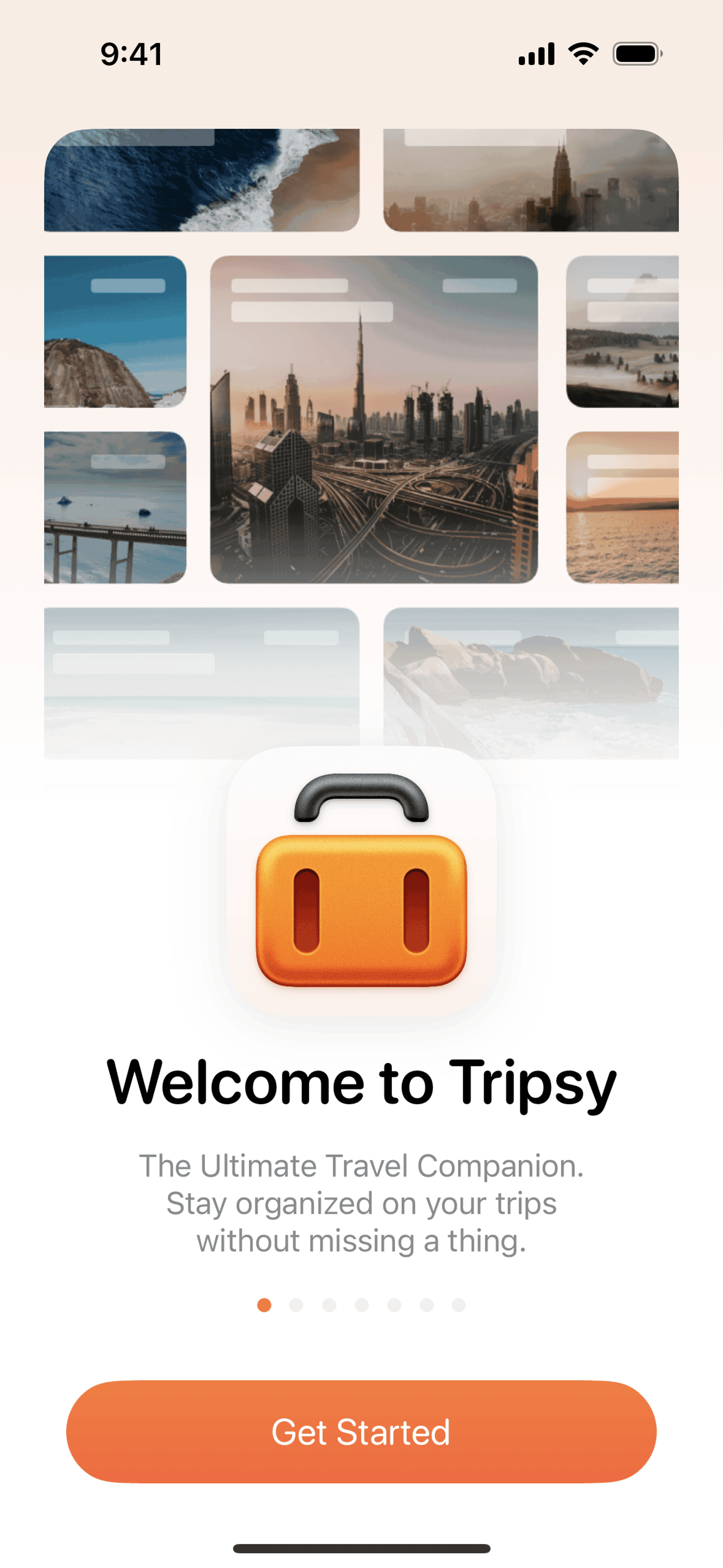 Tripsy iOS Travel & Transportation interface screenshot 1