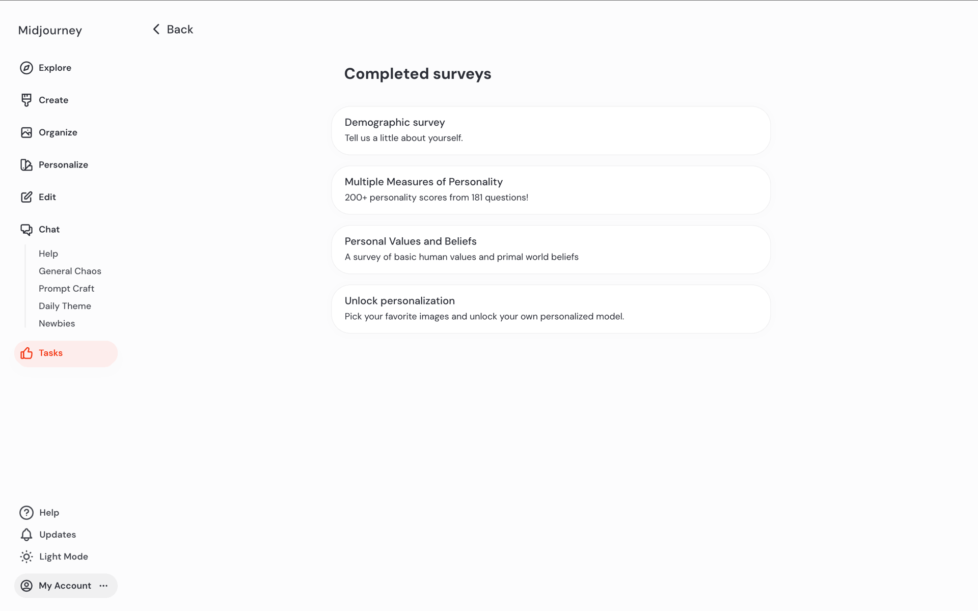 Midjourney Web AI interface screenshot 21
