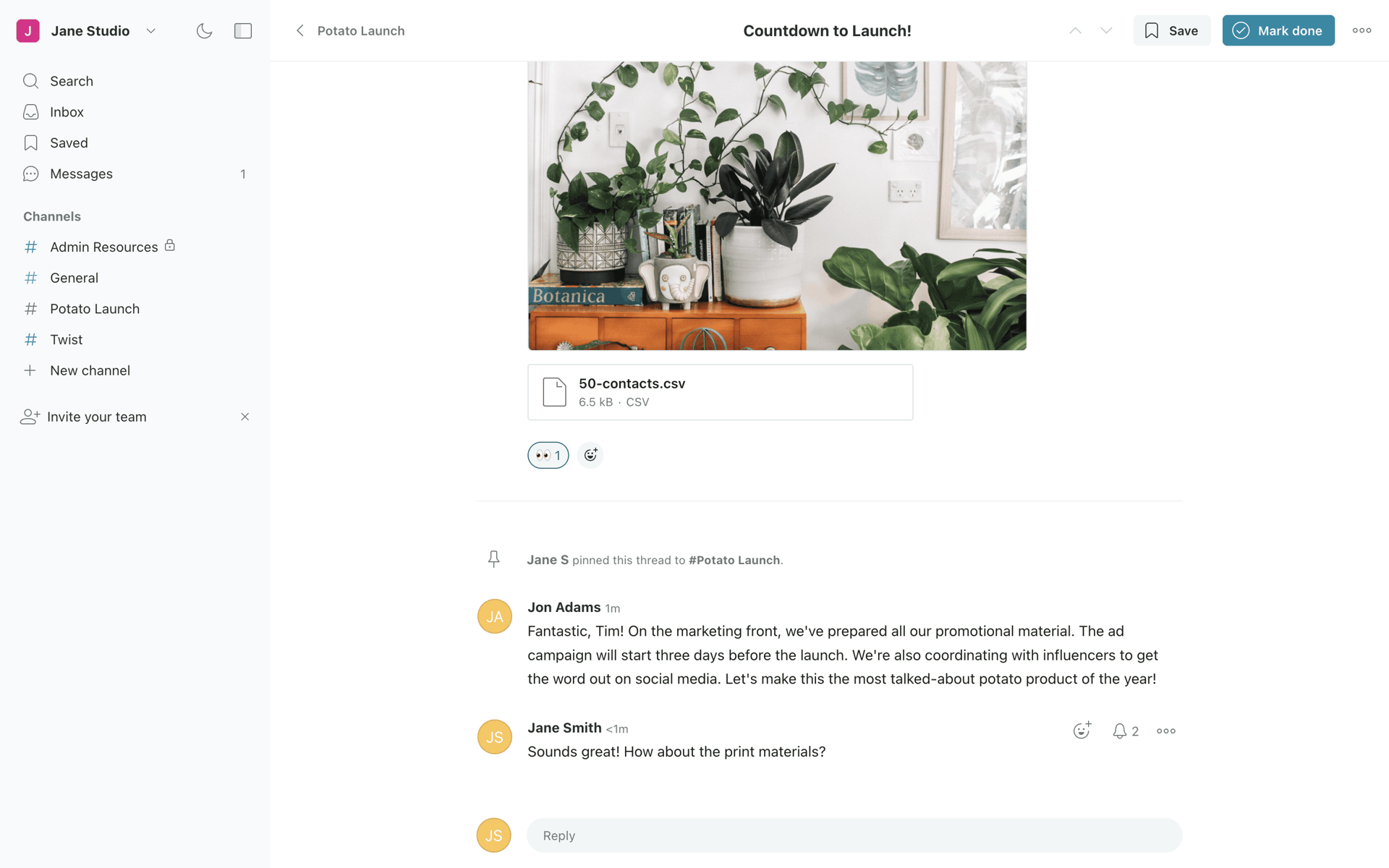Twist Web Business interface screenshot 19