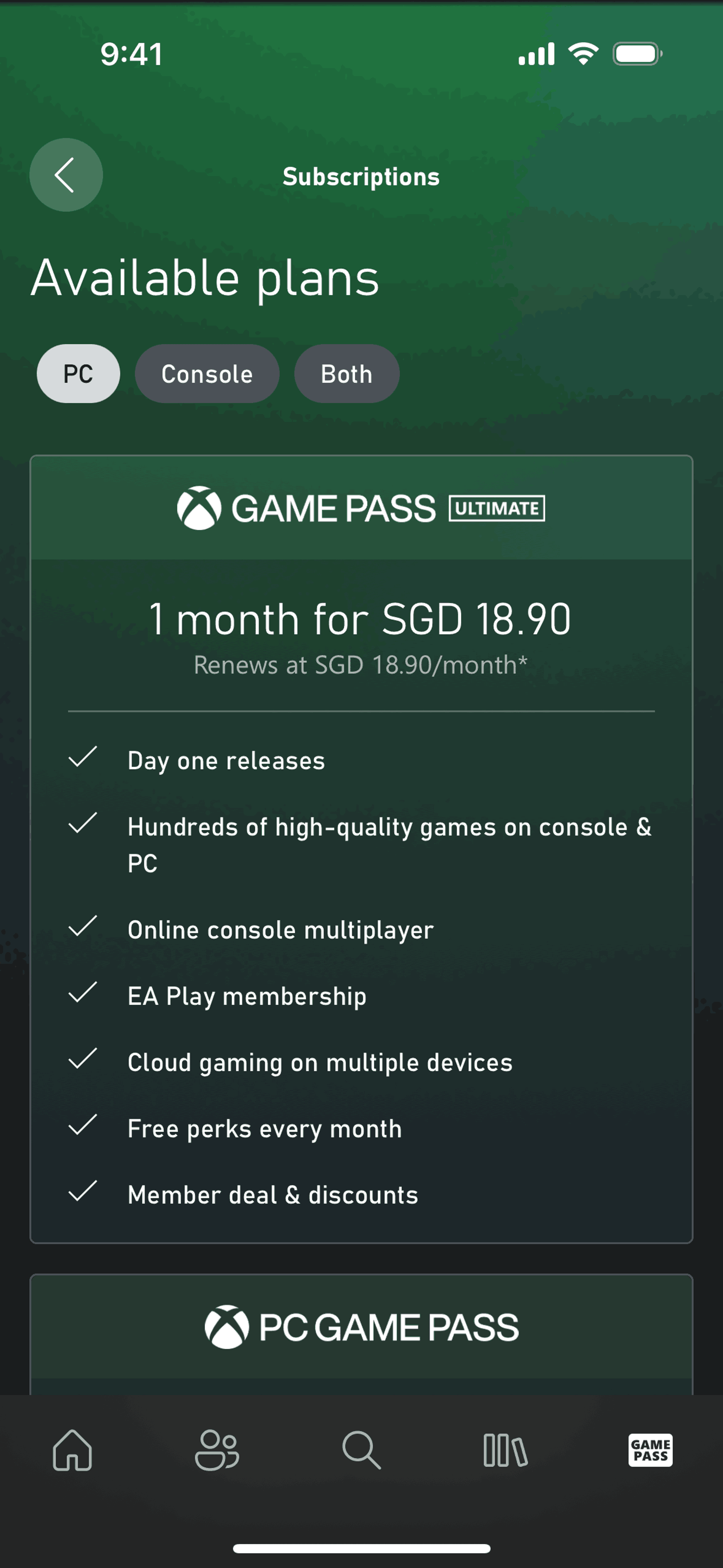 Xbox iOS Entertainment interface screenshot 21