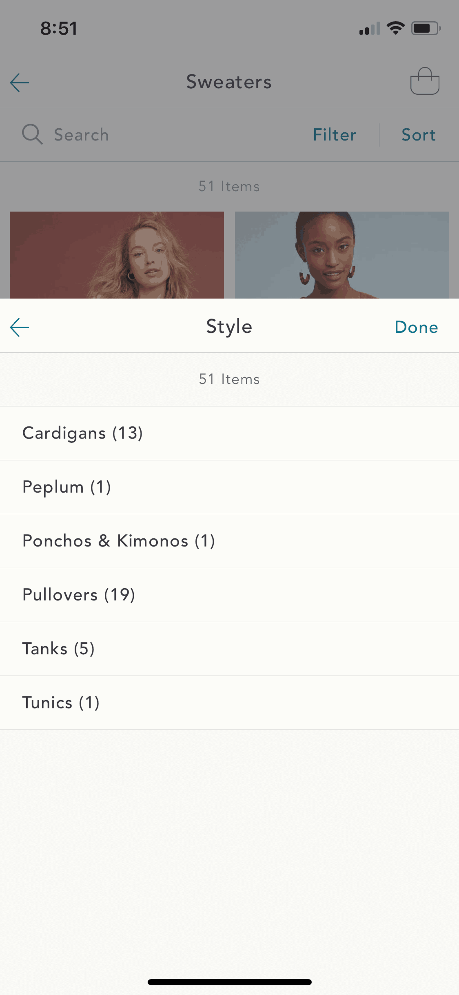 Anthropologie iOS Shopping interface screenshot 22