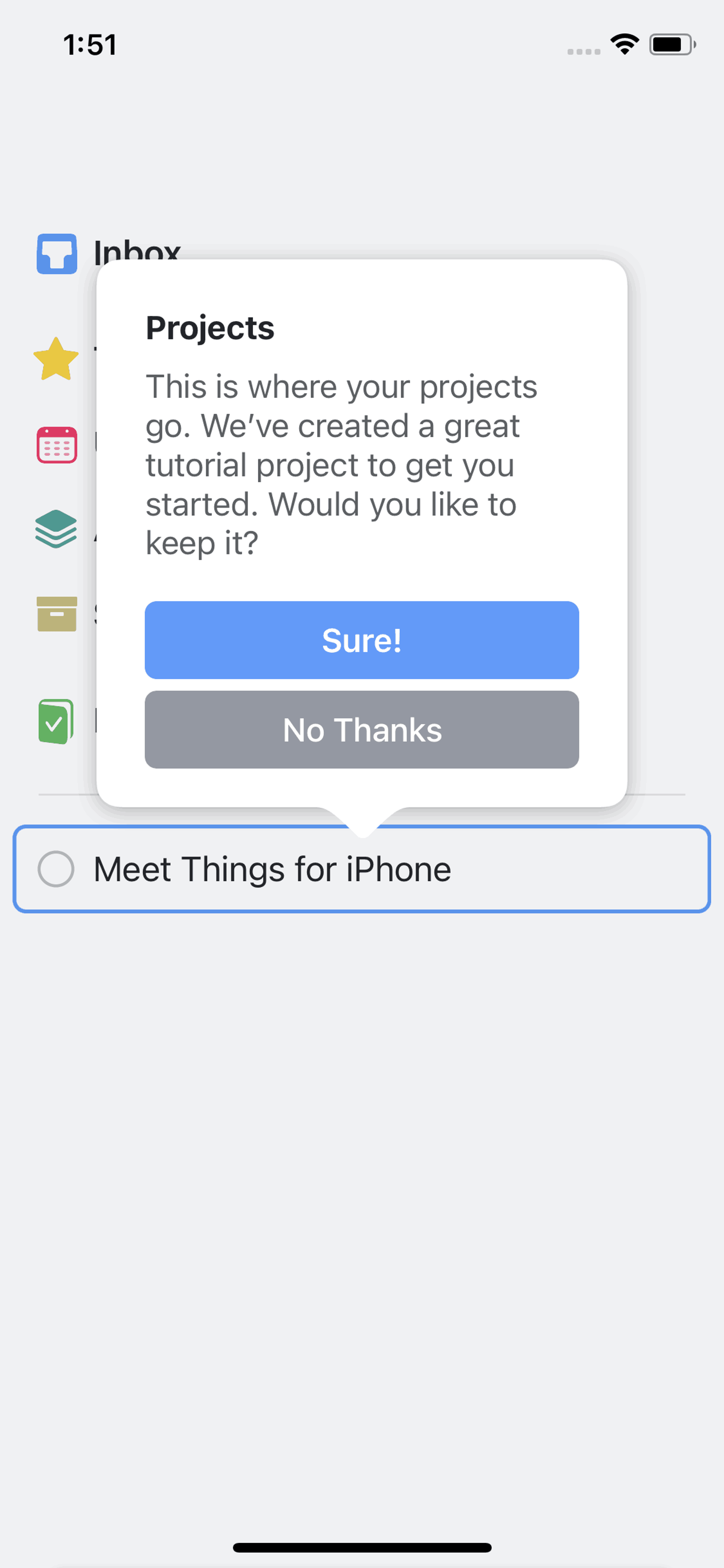 Things 3 iOS Productivity interface screenshot 5