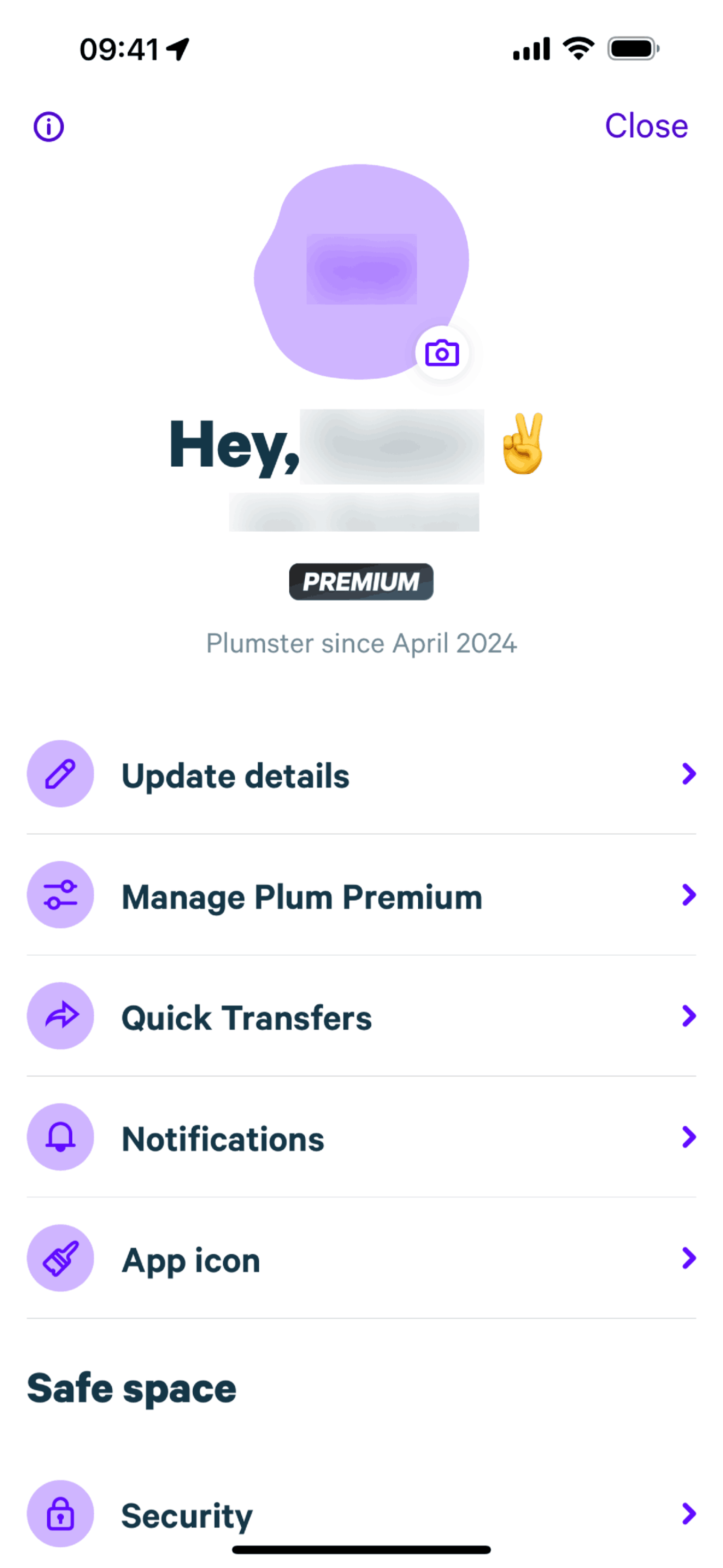 Plum iOS Finance interface screenshot 18