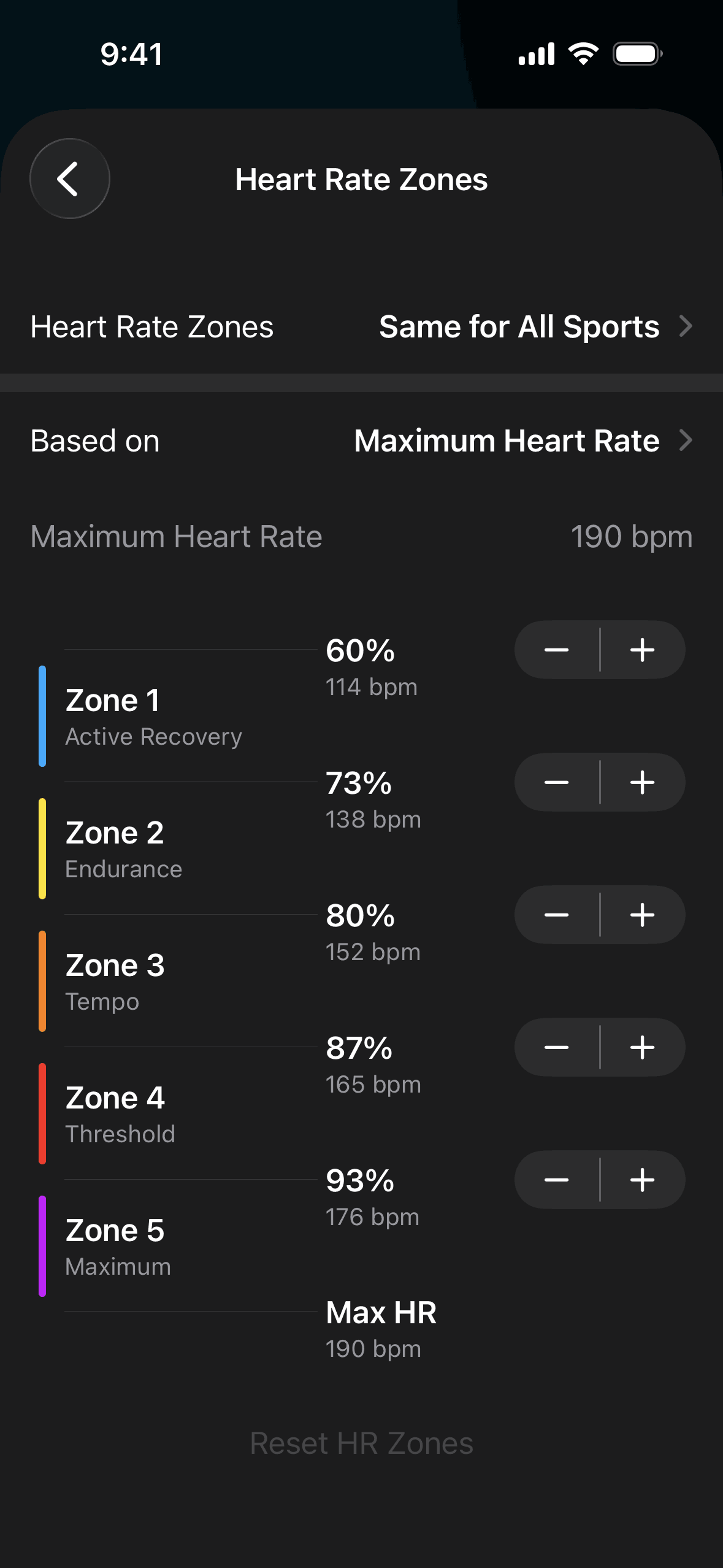 The Outsiders iOS Health & Fitness interface screenshot 20
