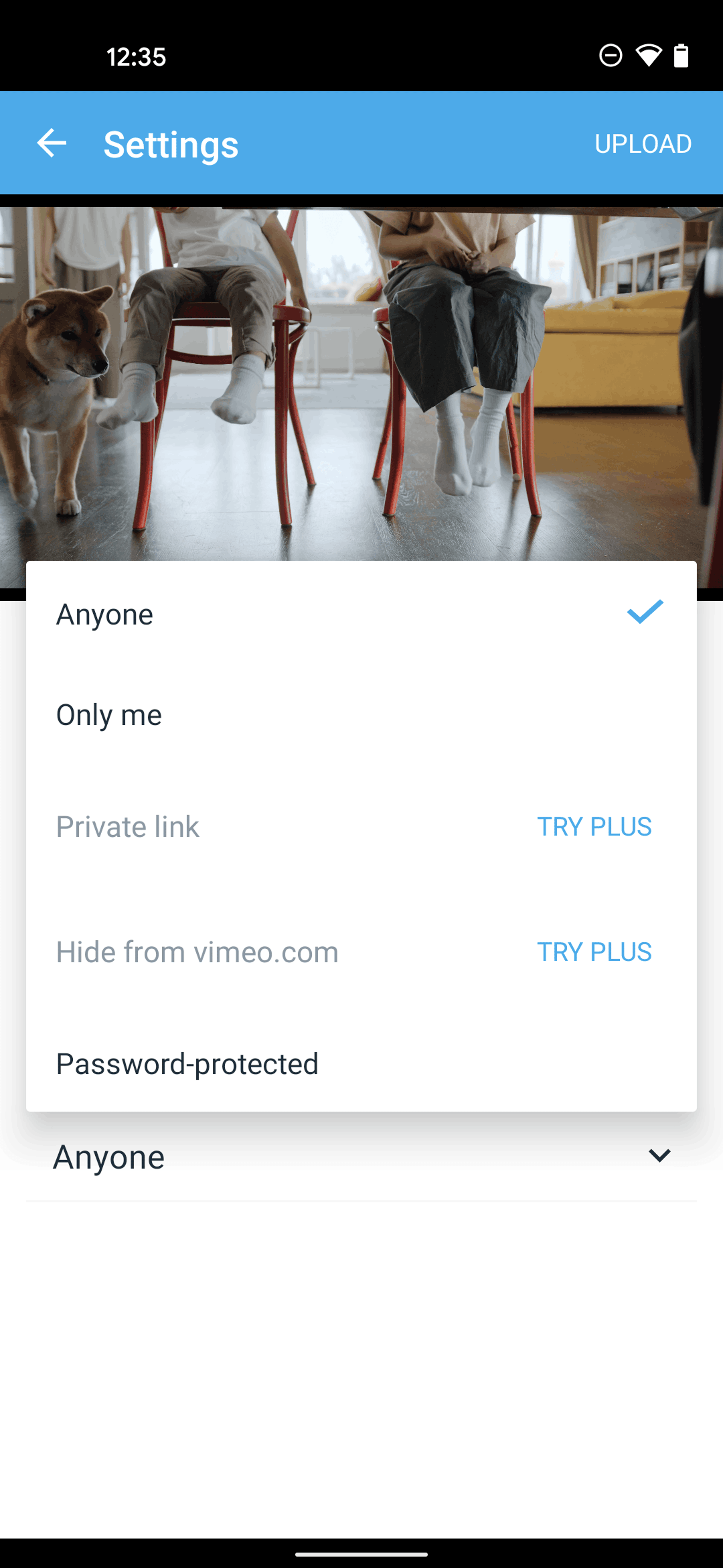 Vimeo Android Photo & Video interface screenshot 22