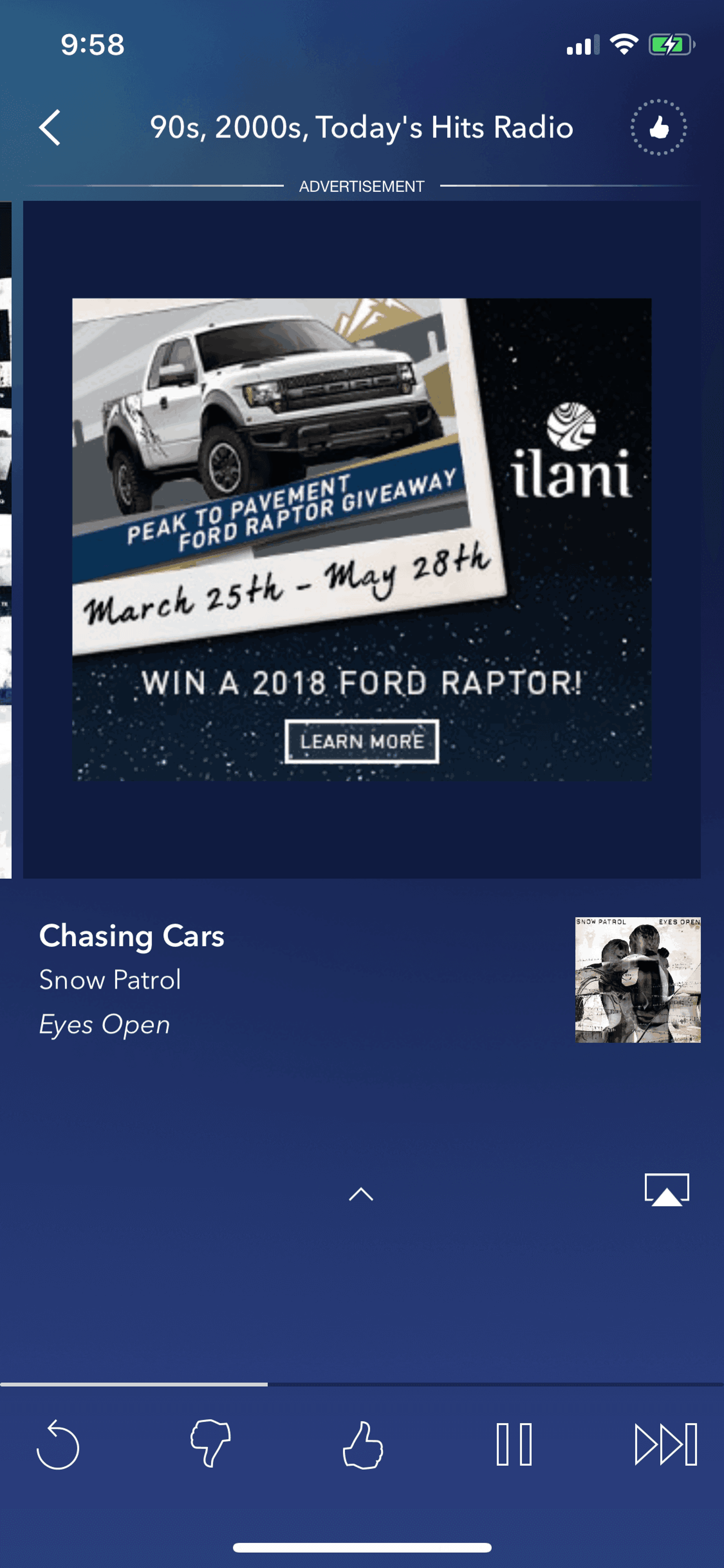 Pandora iOS Music & Audio interface screenshot 24